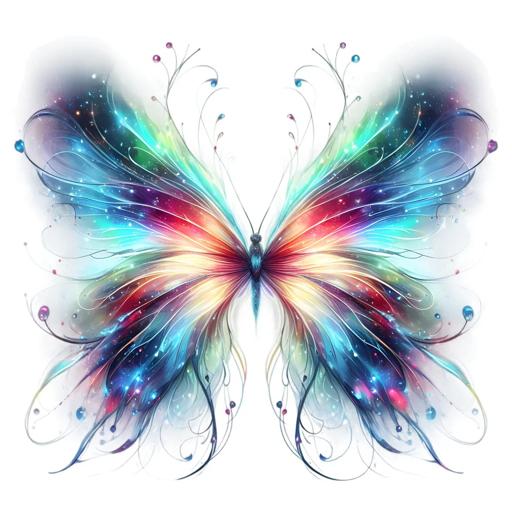 Mystical Butterflies Galaxy #11 Fabric Panel