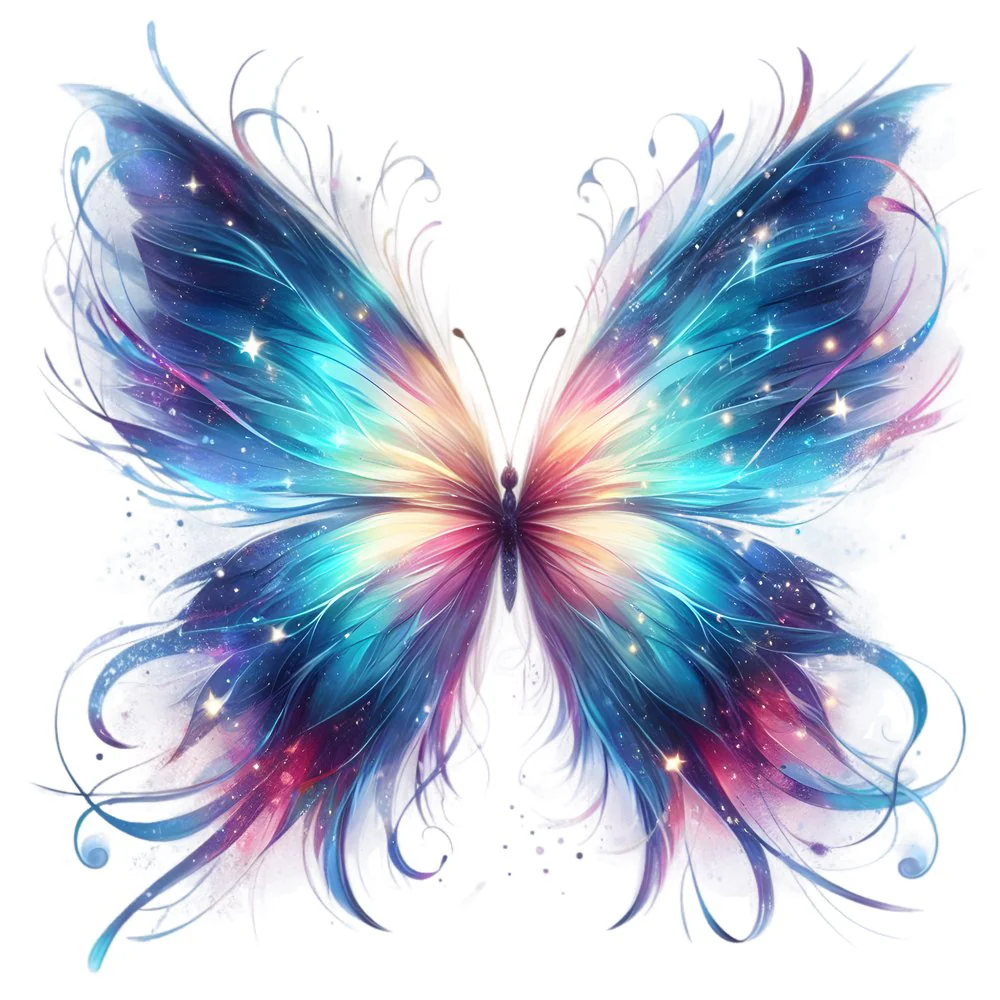 Mystical Butterflies Galaxy #8 Fabric Panel