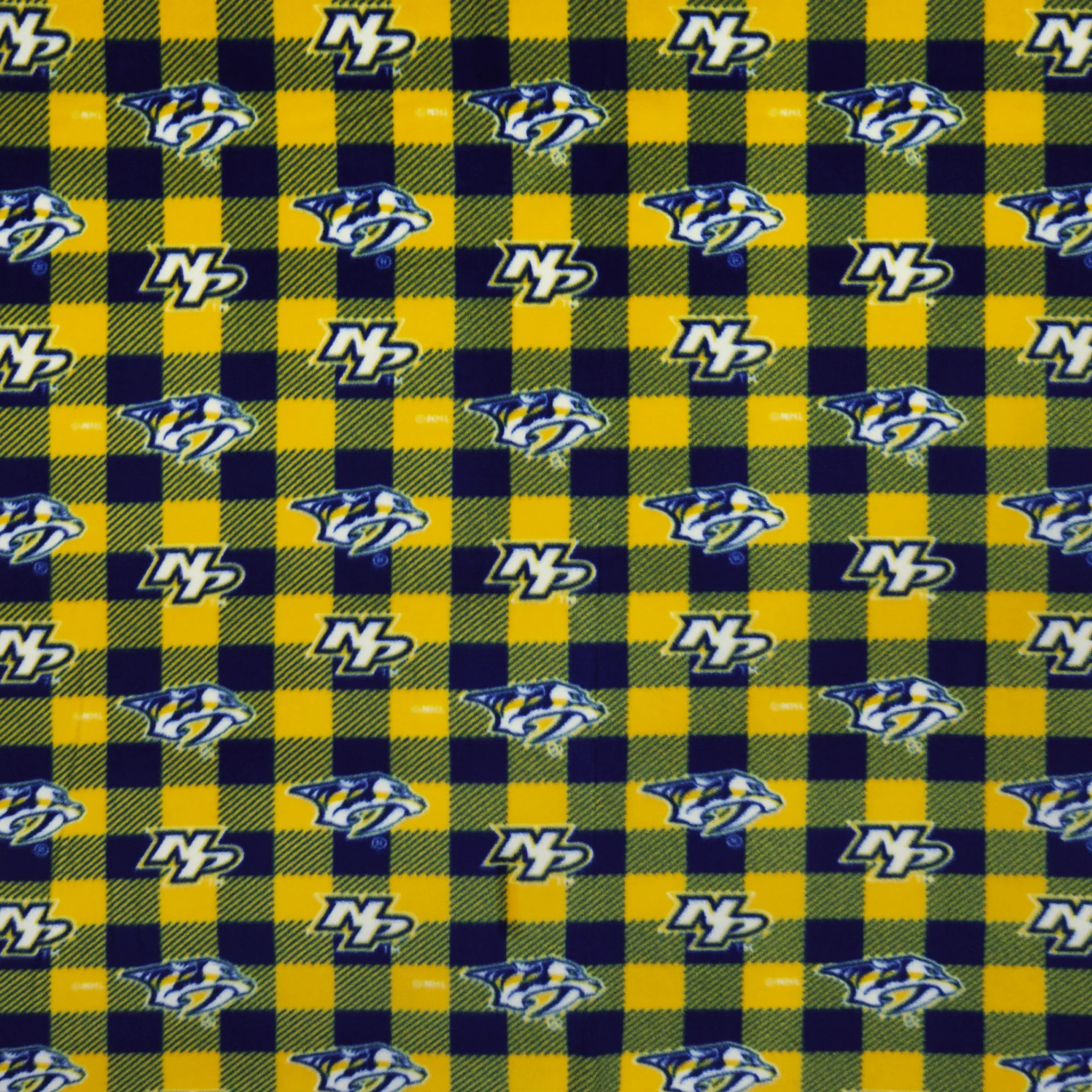 Nashville Predators Buffalo Plaid in Fleece