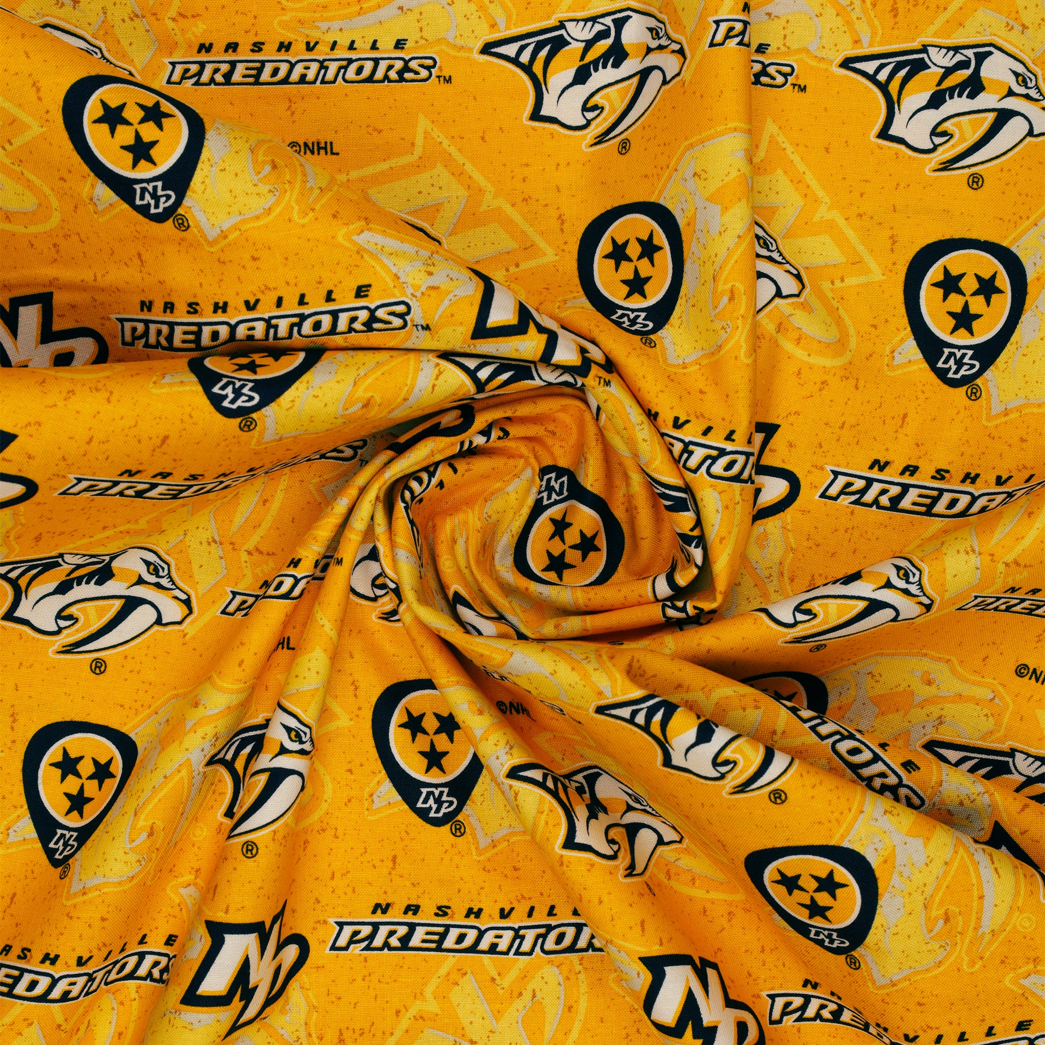 Nashville Predators Tone on Tone Fabric - Image 2