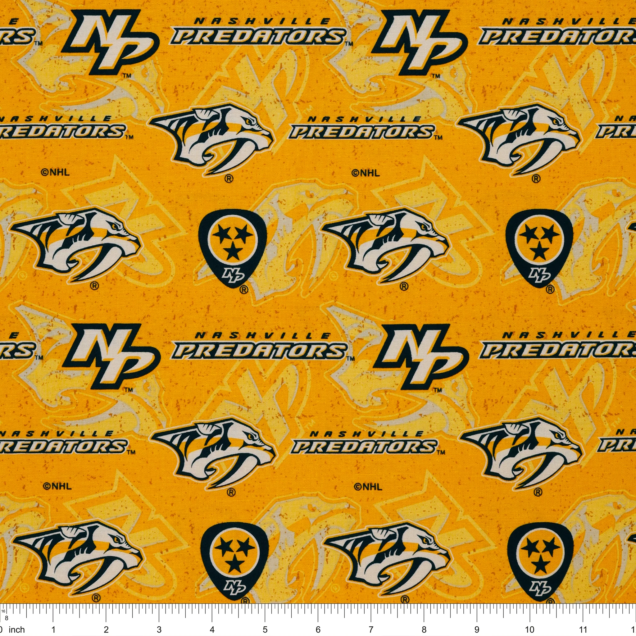 Nashville Predators Tone on Tone Fabric - Image 3