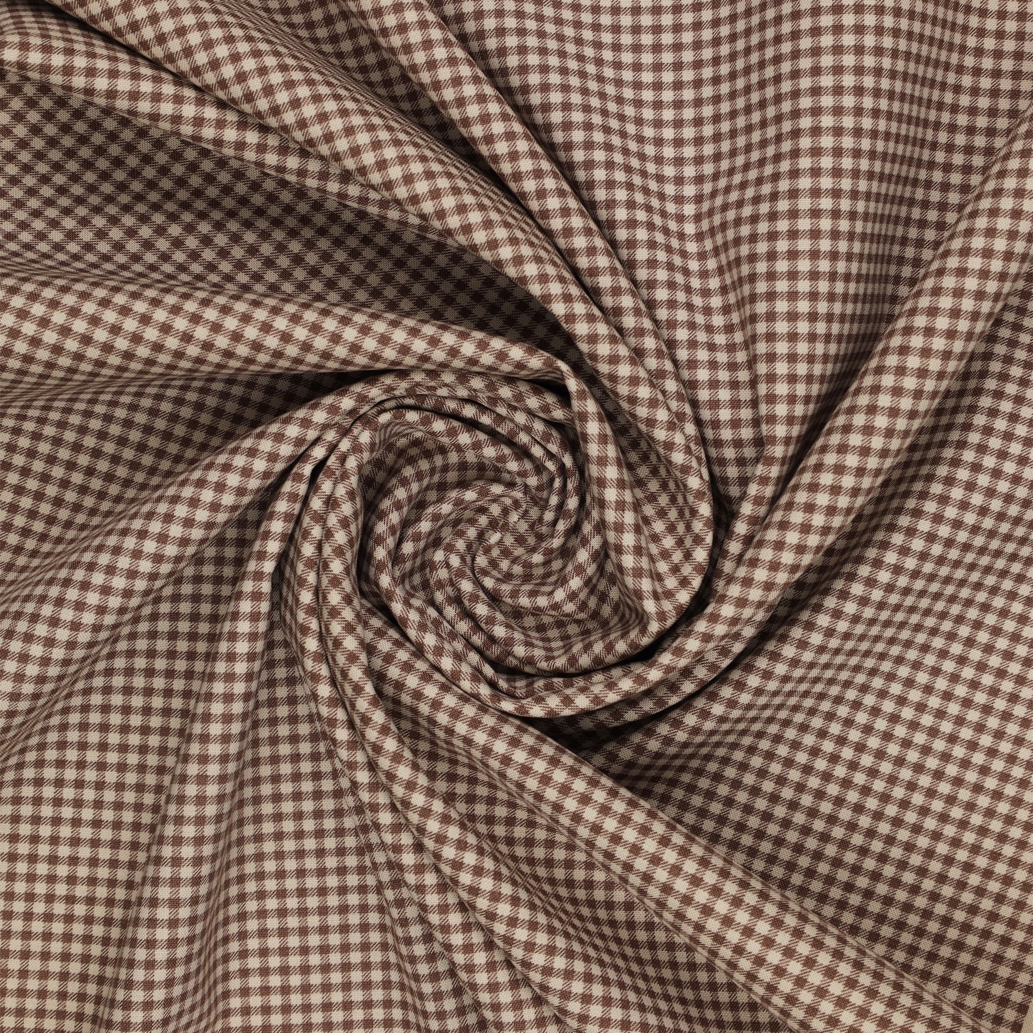 Nest Fabric Collection - Checks Walnut - Image 2
