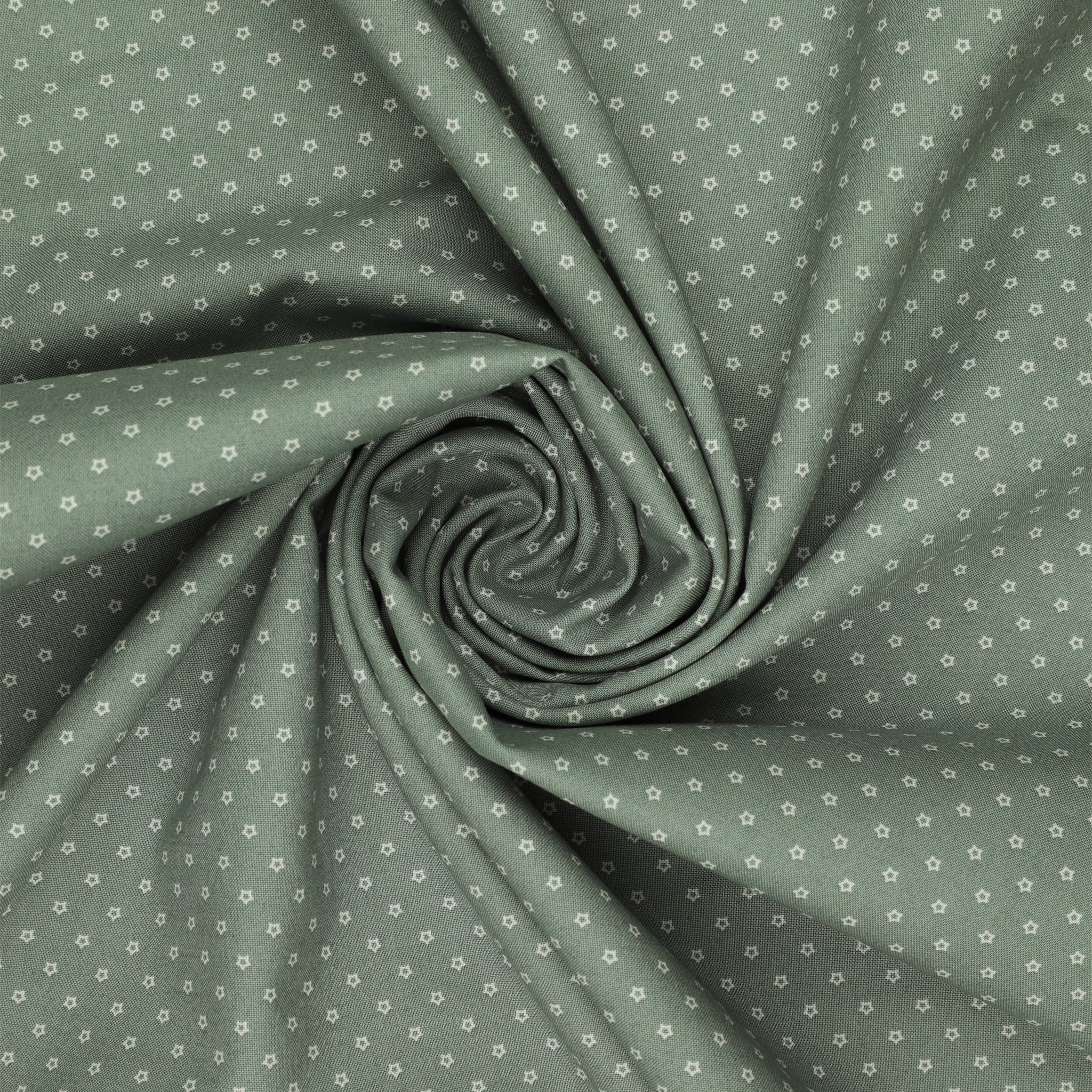 Nest Fabric Collection - Stars Basil - Image 2