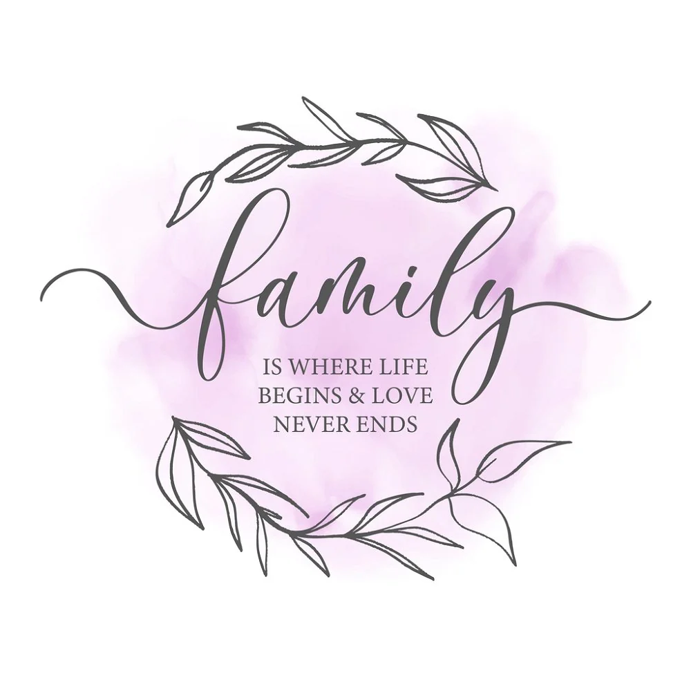 Never Ending Family Fabric Panel