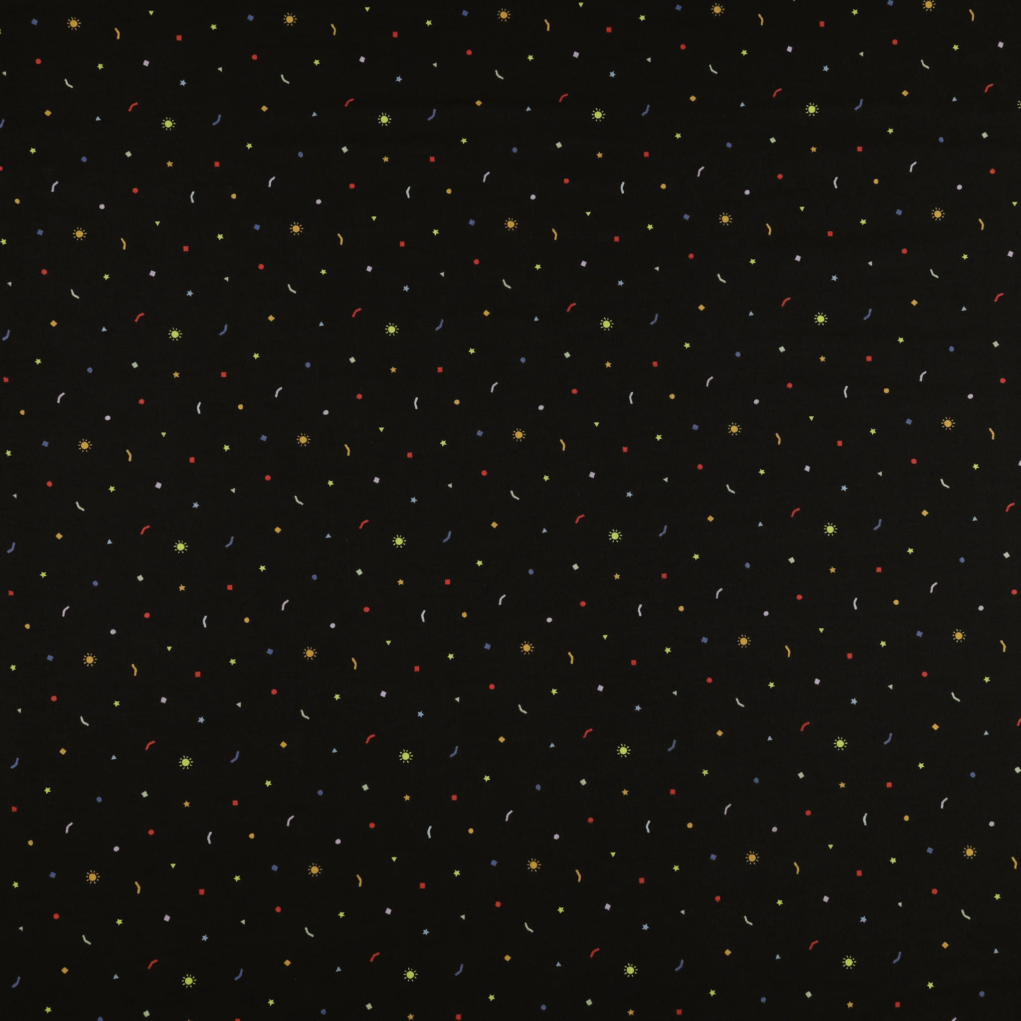 New Box of Crayons Fabric Collection - Confetti Black