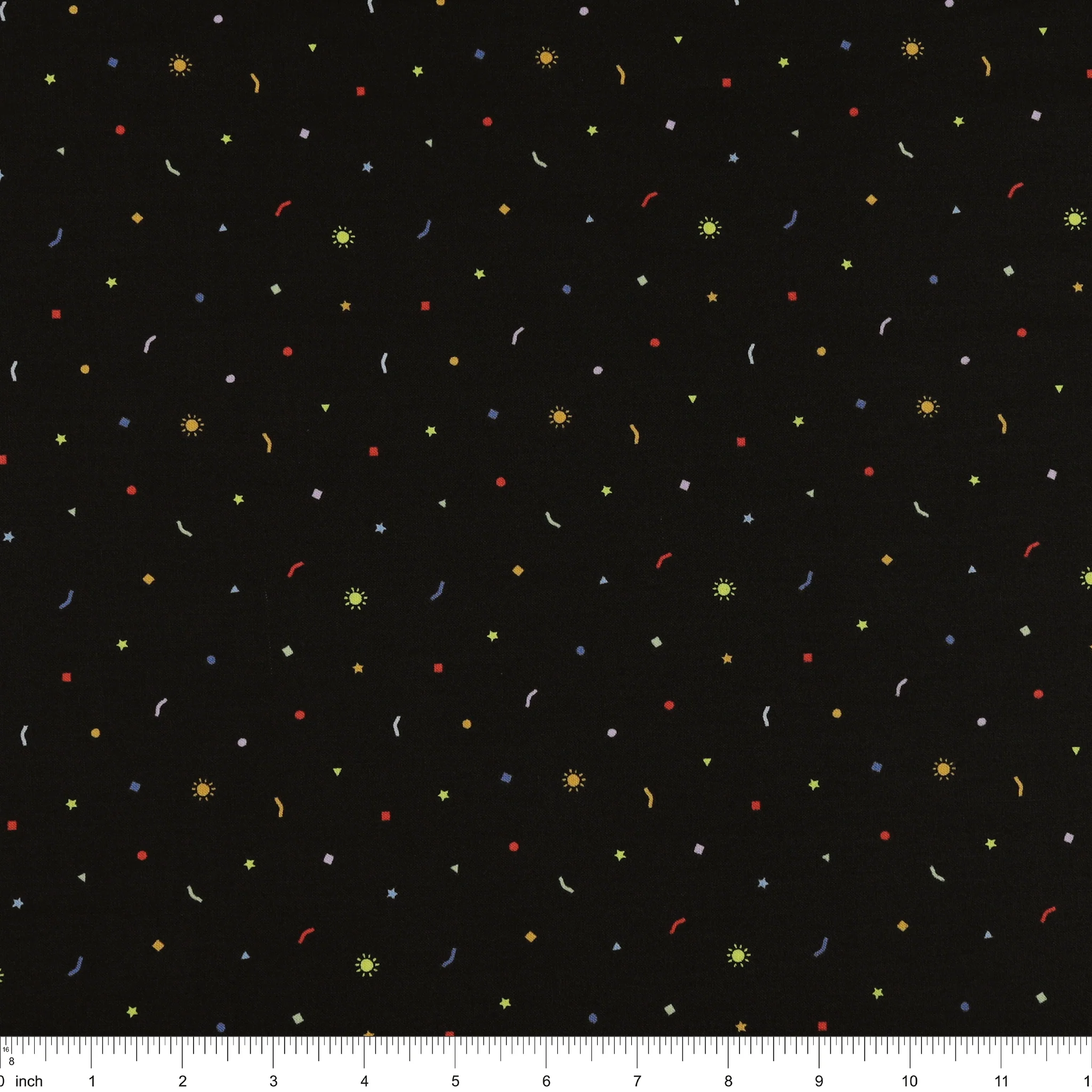 New Box of Crayons Fabric Collection - Confetti Black - Image 3