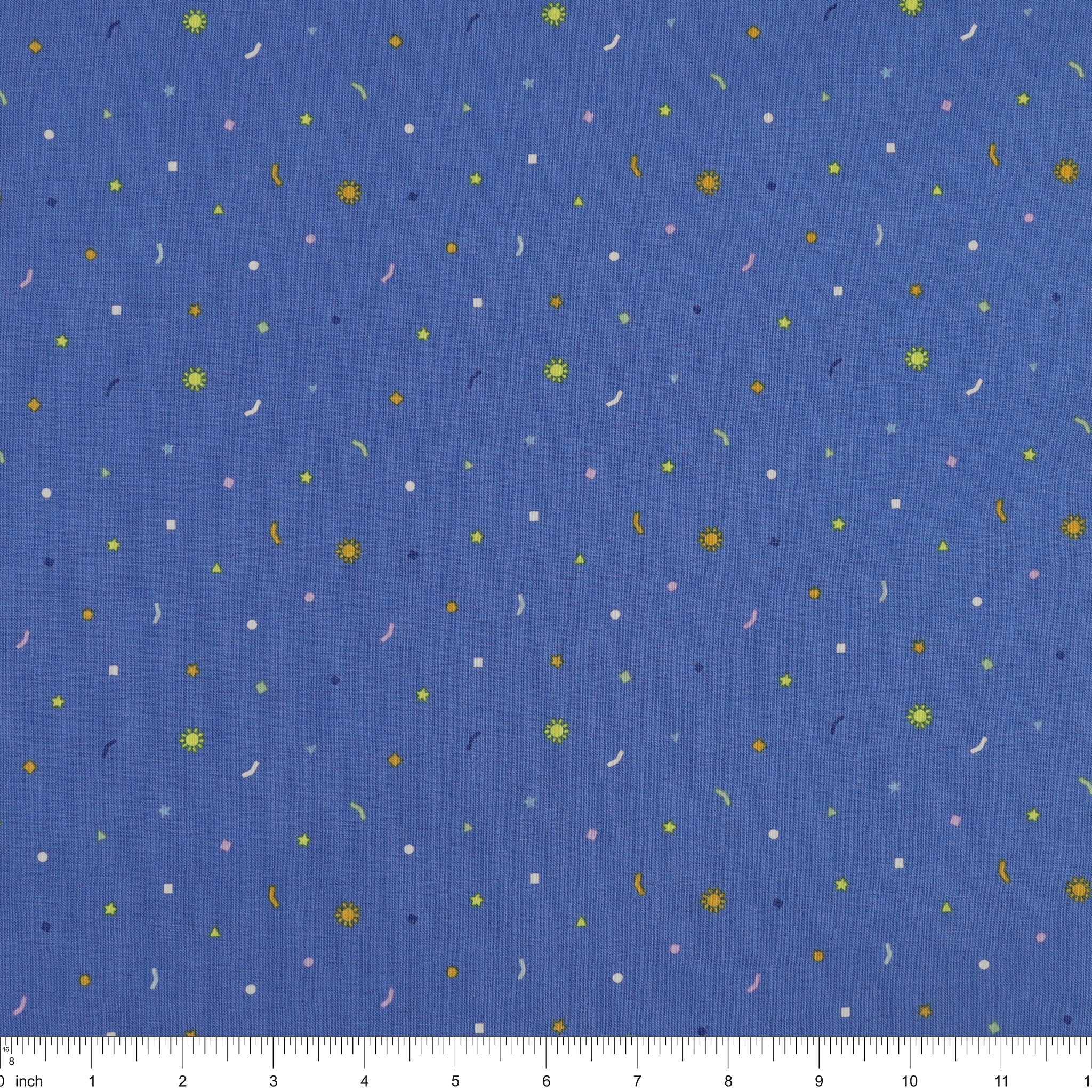 New Box of Crayons Fabric Collection - Confetti Blue - Image 3