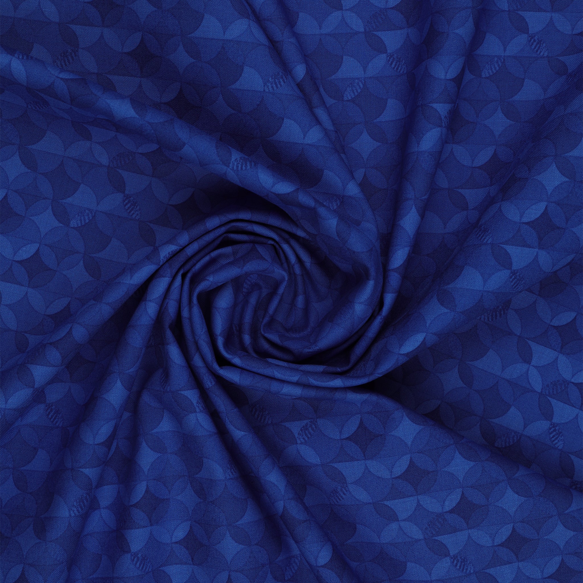 New Box of Crayons Fabric Collection - Kaleidoscope Blue - Image 2