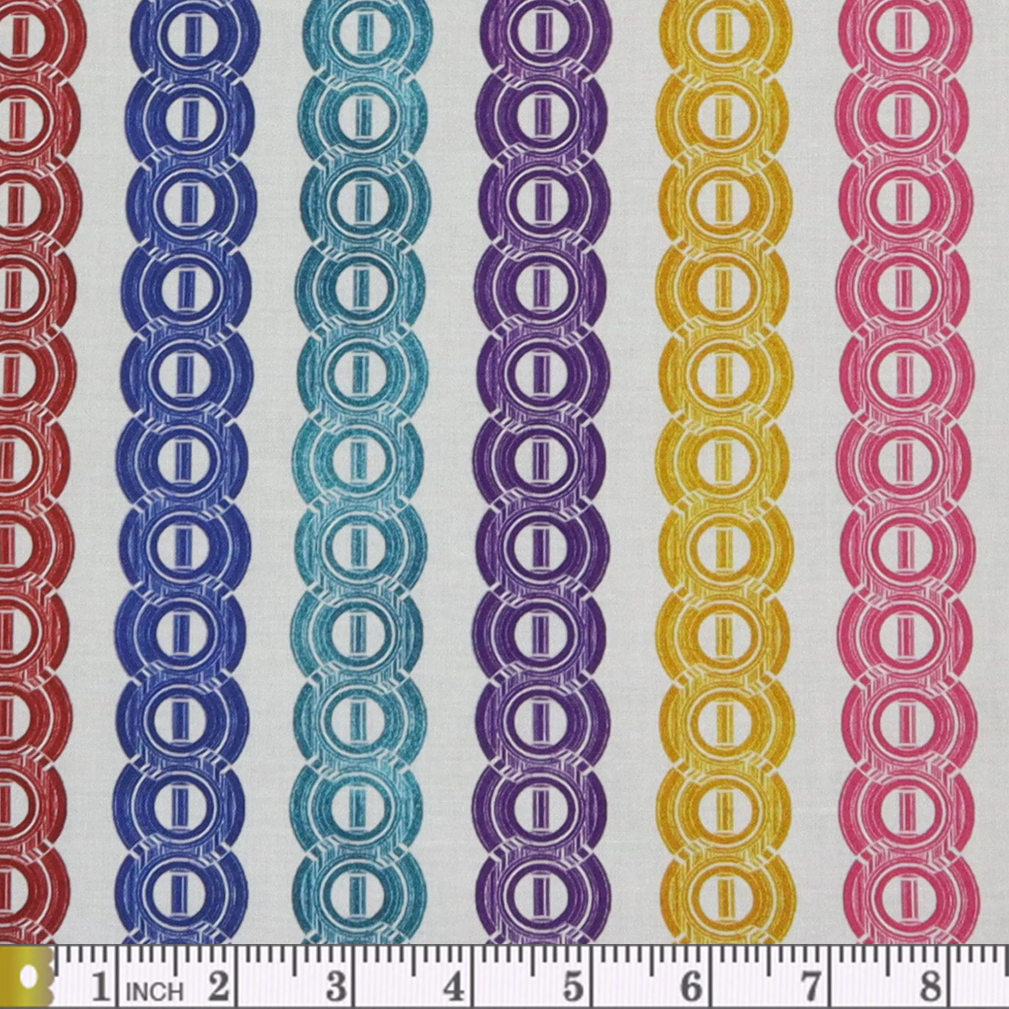 Newer Worlds Dot Stripe Fabric Collection - White/Multi - Image 2