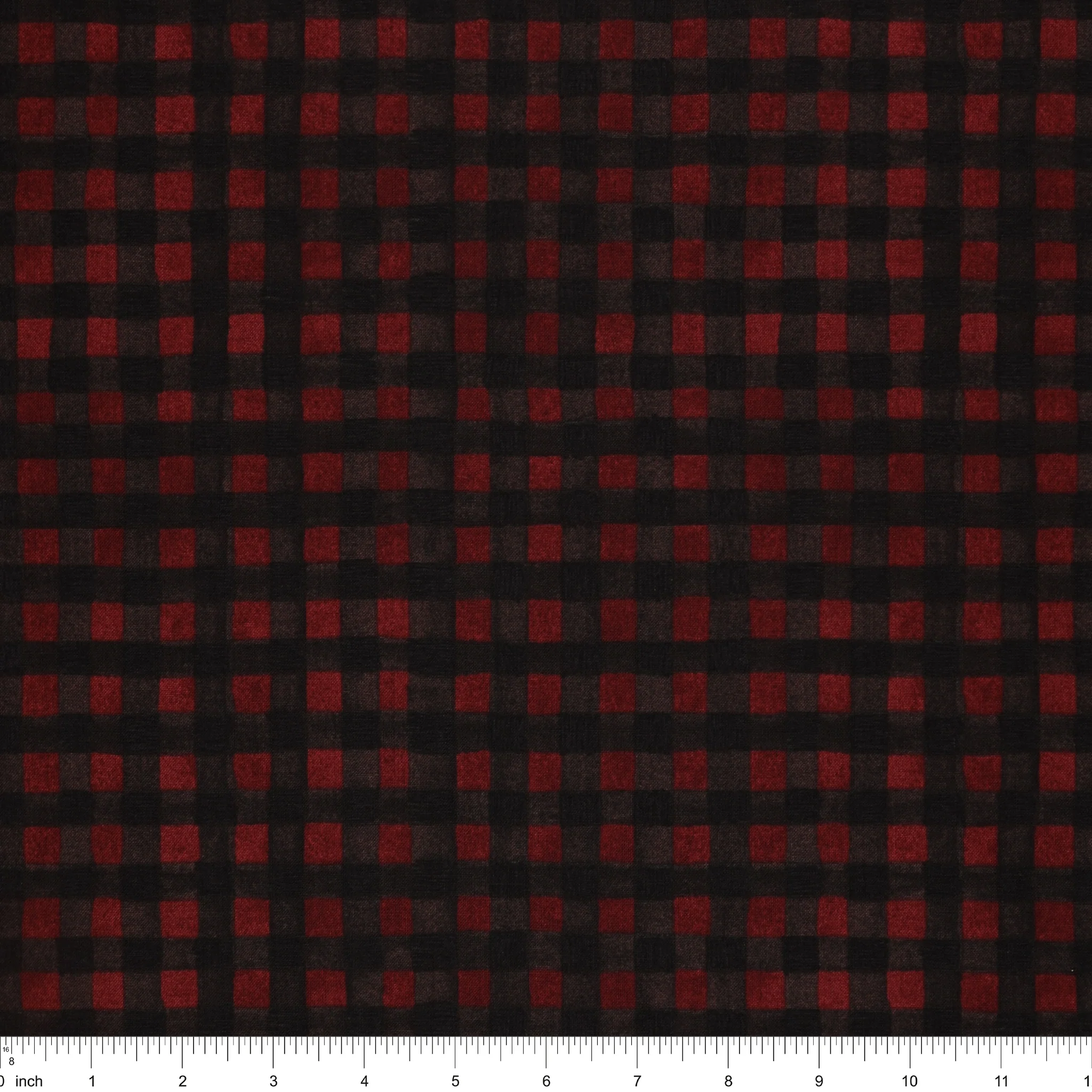 Northern Christmas Fabric Collection - Buffalo Check Red - Image 3