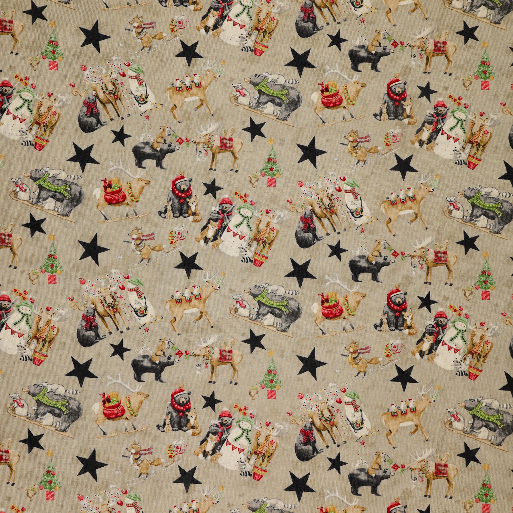 Northern Christmas Fabric Collection - Main Neutral