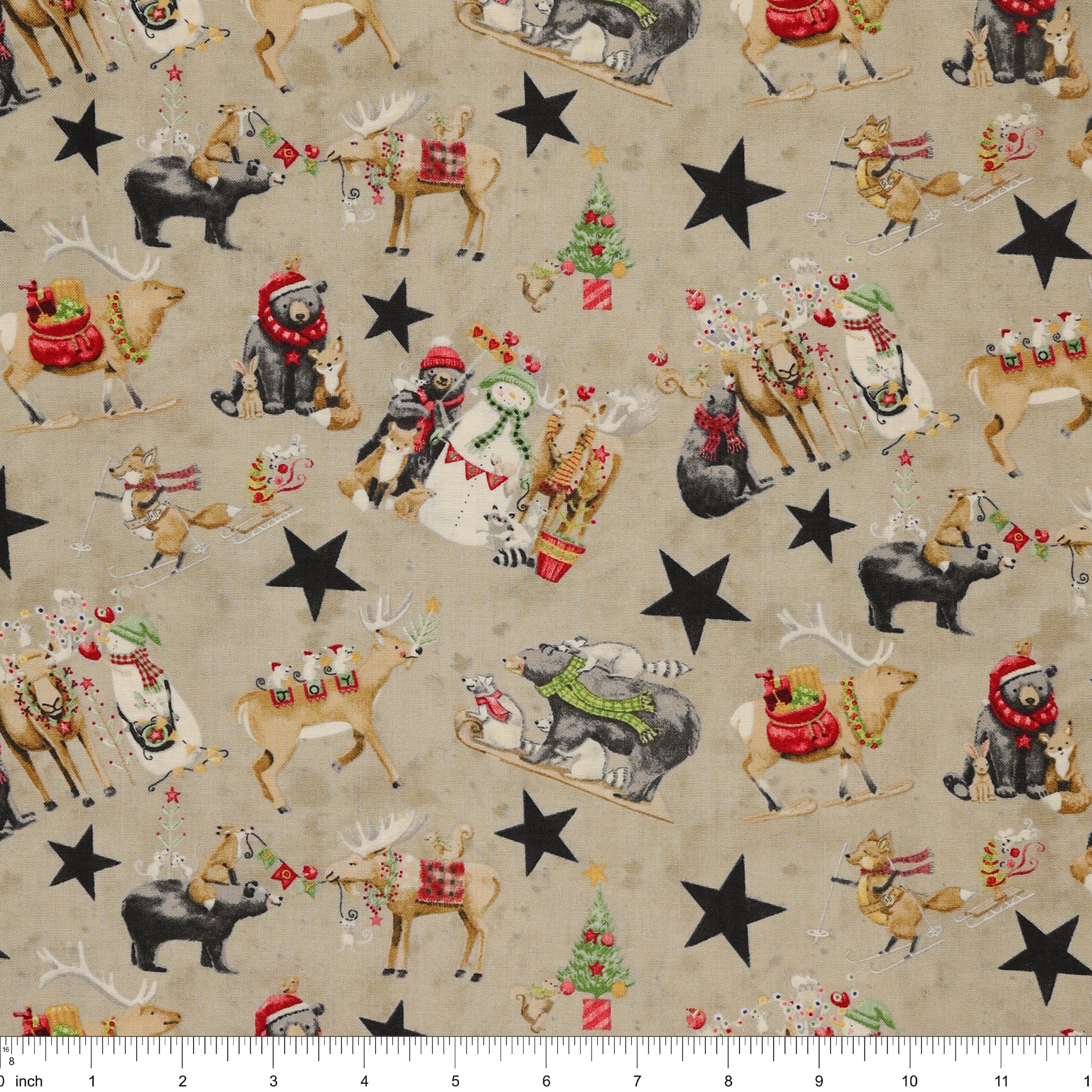 Northern Christmas Fabric Collection - Main Neutral - Image 3