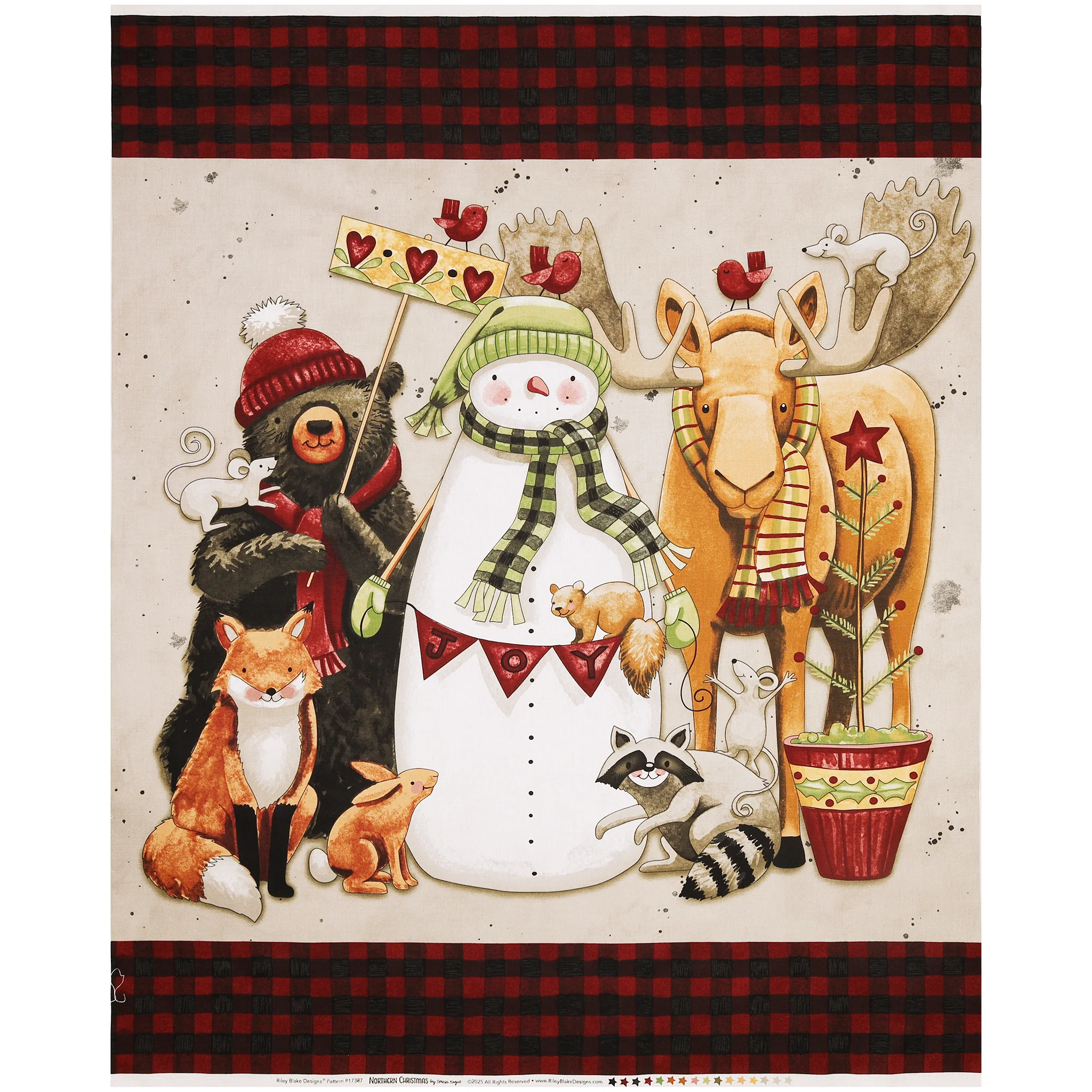 Northern Christmas Fabric Collection - Northern Christmas Panel