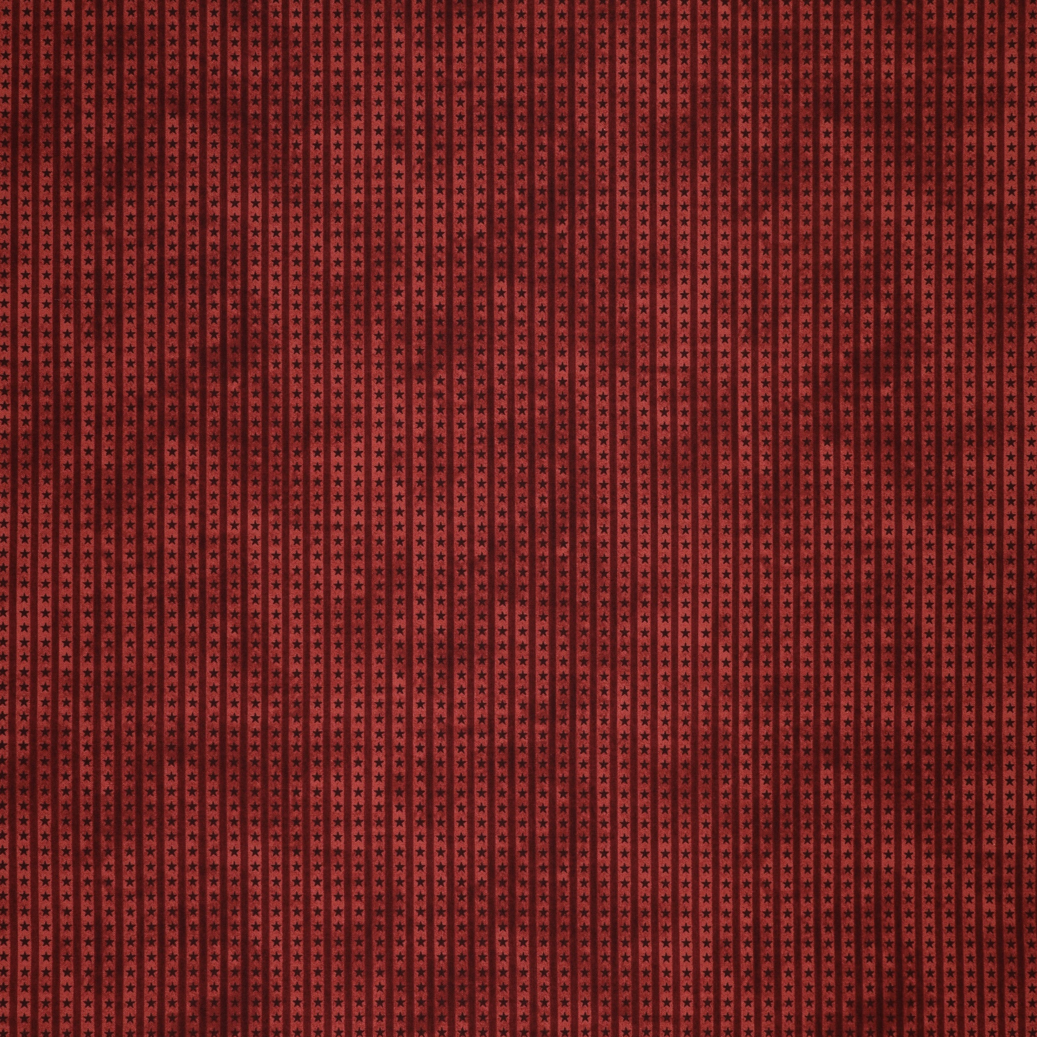 Northern Christmas Fabric Collection - Star Stripes Red