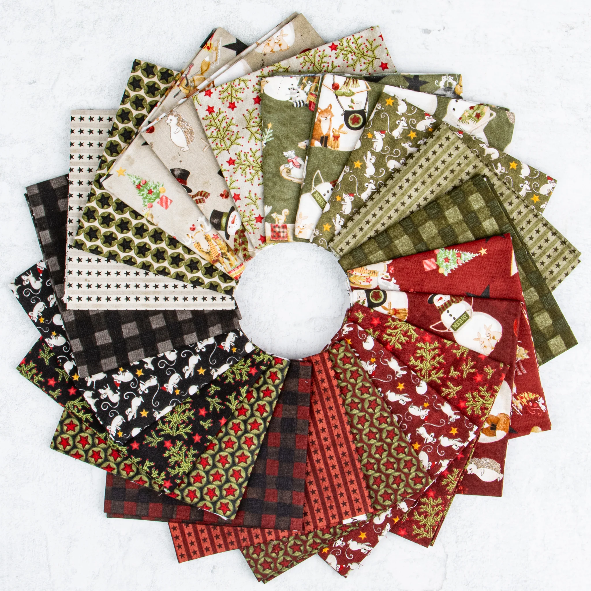 Northern Christmas Fabric Collection - Main Green - Image 4
