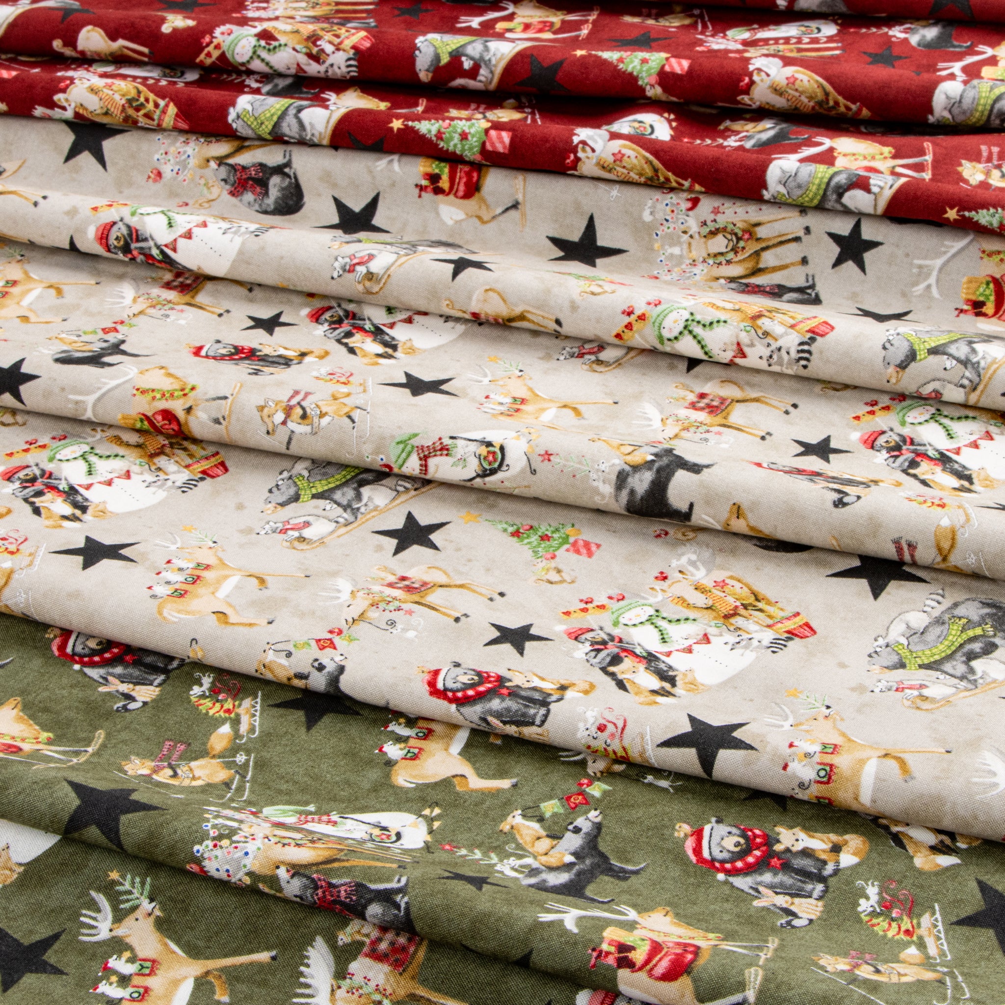 Northern Christmas Fabric Collection - Main Green - Image 6