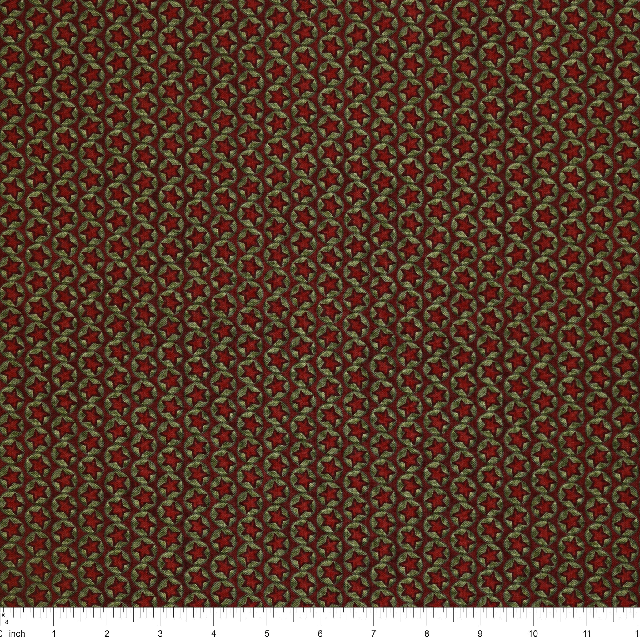 Northern Christmas Fabric Collection - Stars Red - Image 3