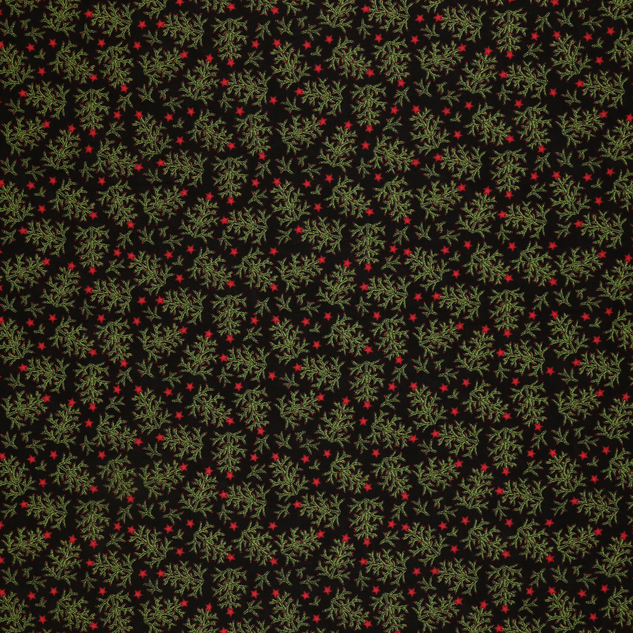 Northern Christmas Fabric Collection - Whimsical Trees Black