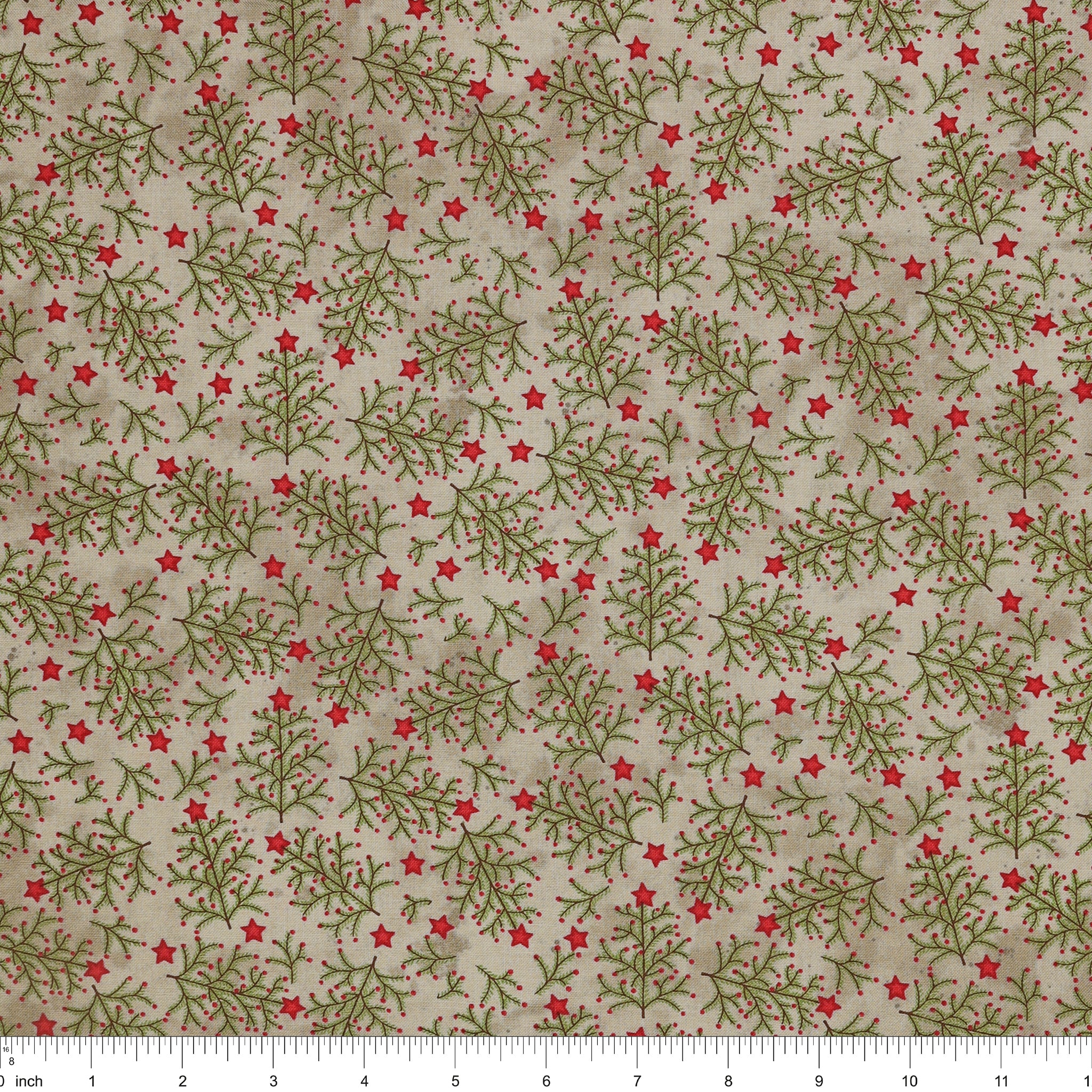 Northern Christmas Fabric Collection - Whimsical Trees Neutral - Image 3