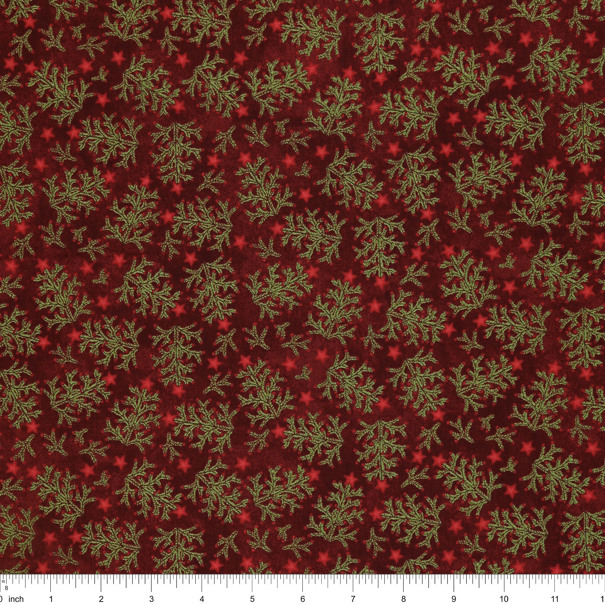 Northern Christmas Fabric Collection - Whimsical Trees Red - Image 3