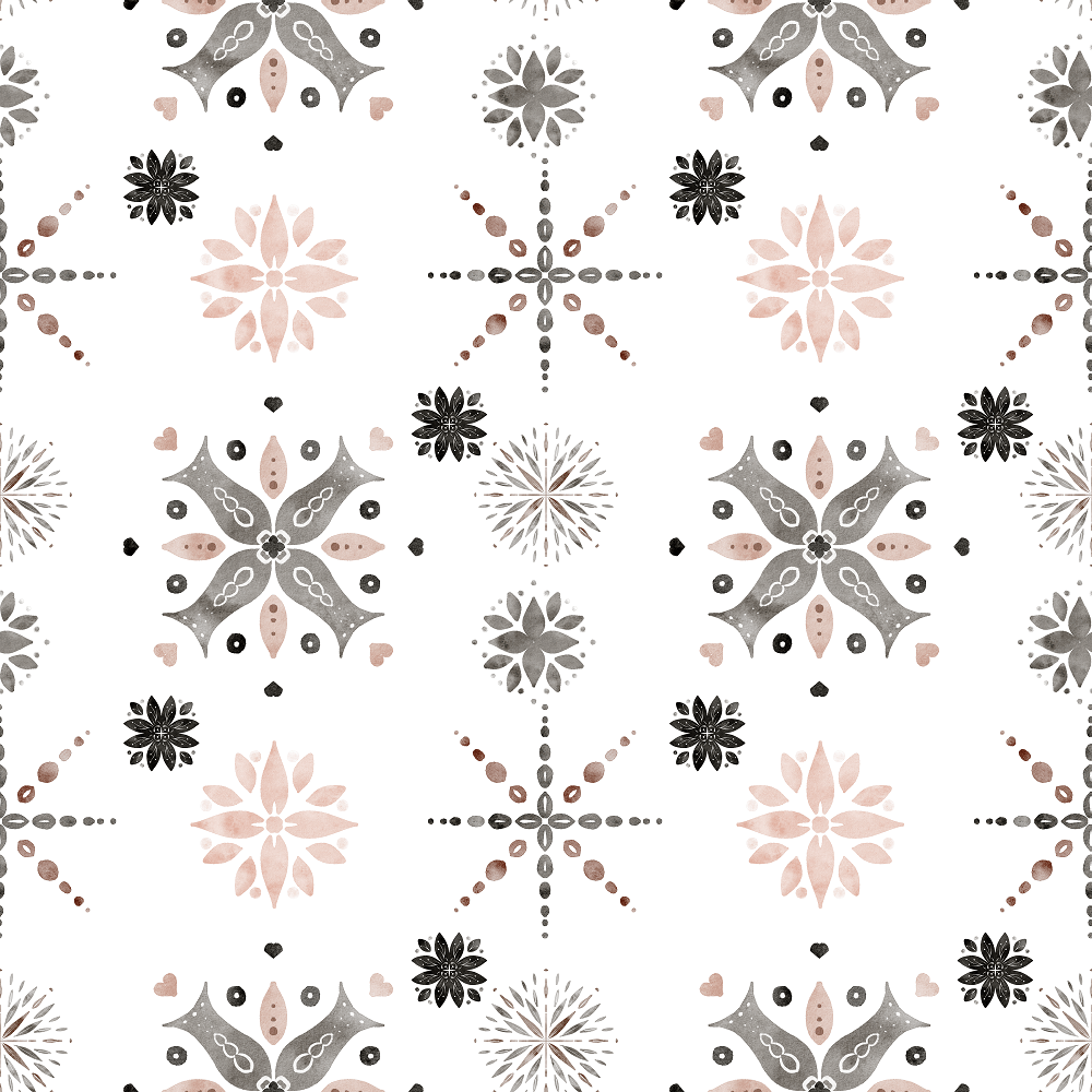 Northern Woods Snowflakes Fabric