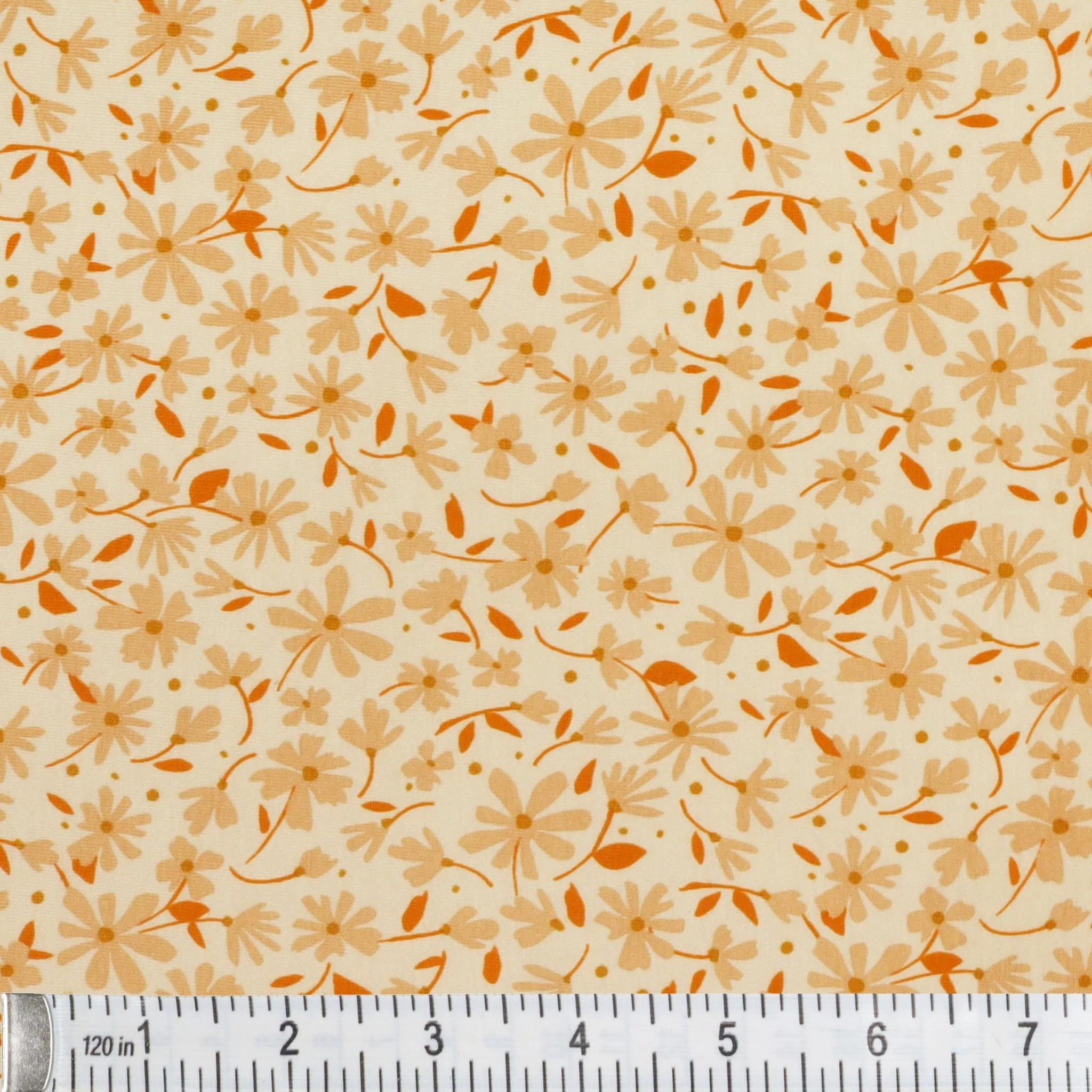 Nostalgia Meadow Sepia Fabric in Knit - Image 3