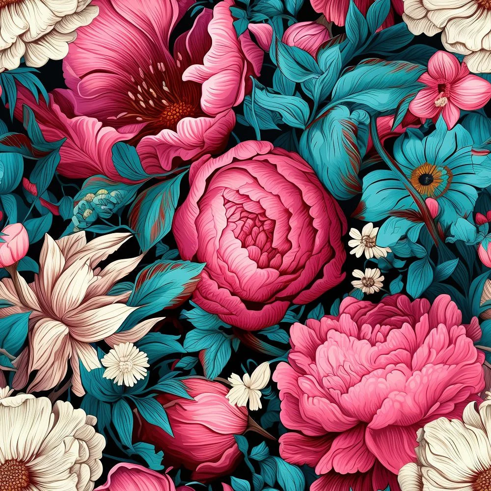 Nostalgic Blooms #2 Fabric