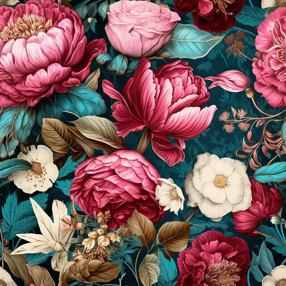 Nostalgic Blooms #4 Fabric