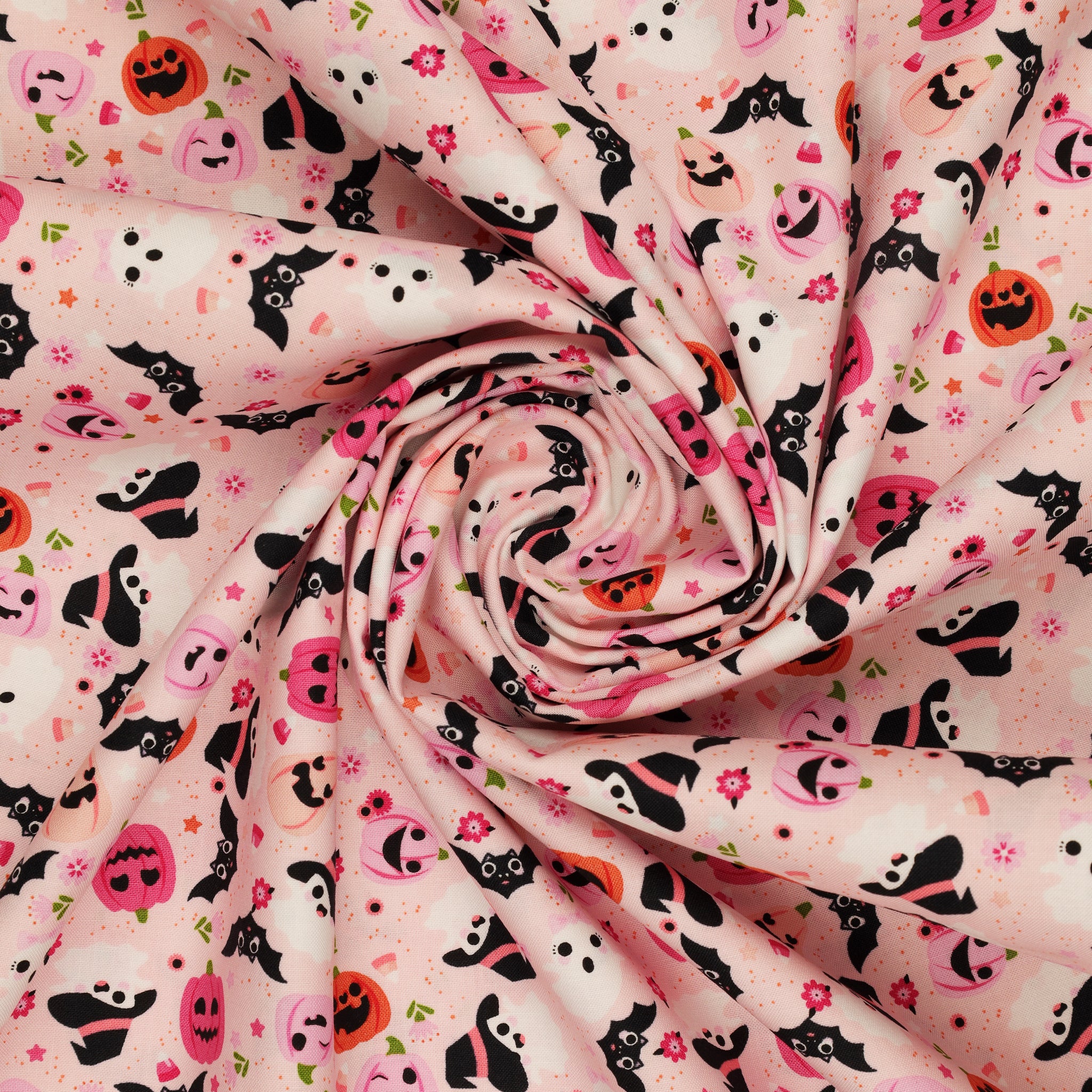Not Scary Fabric Collection - Going Batty Pink - Image 2