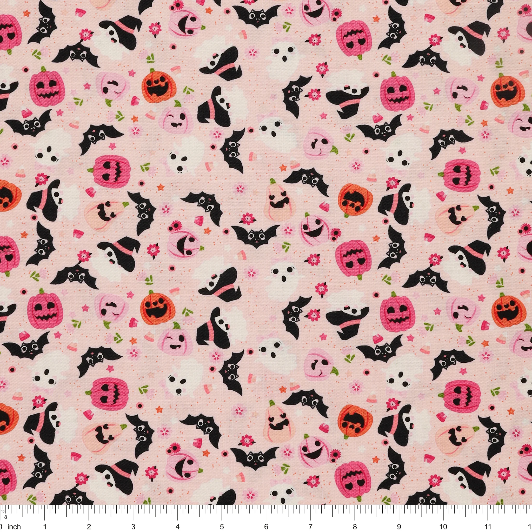Not Scary Fabric Collection - Going Batty Pink - Image 3