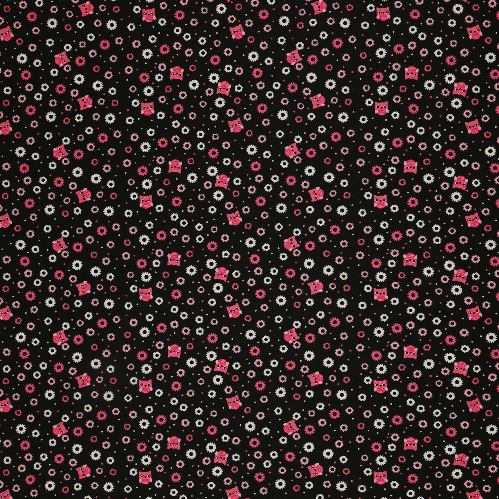 Not Scary Fabric Collection - Hootie Hoot Grey