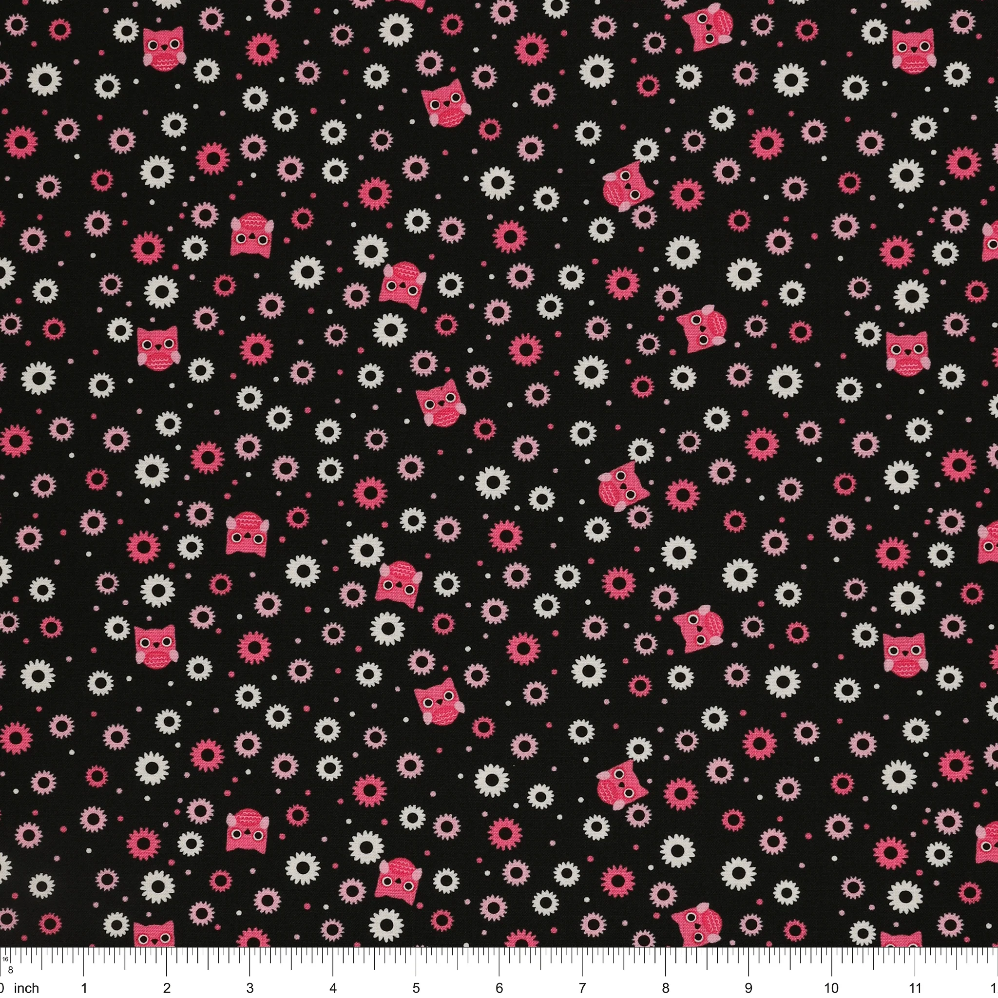 Not Scary Fabric Collection - Hootie Hoot Grey - Image 3