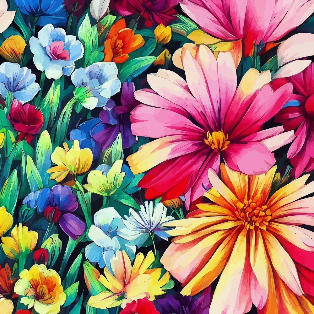 Not Your Grandma's Garden #4 Fabric Panel