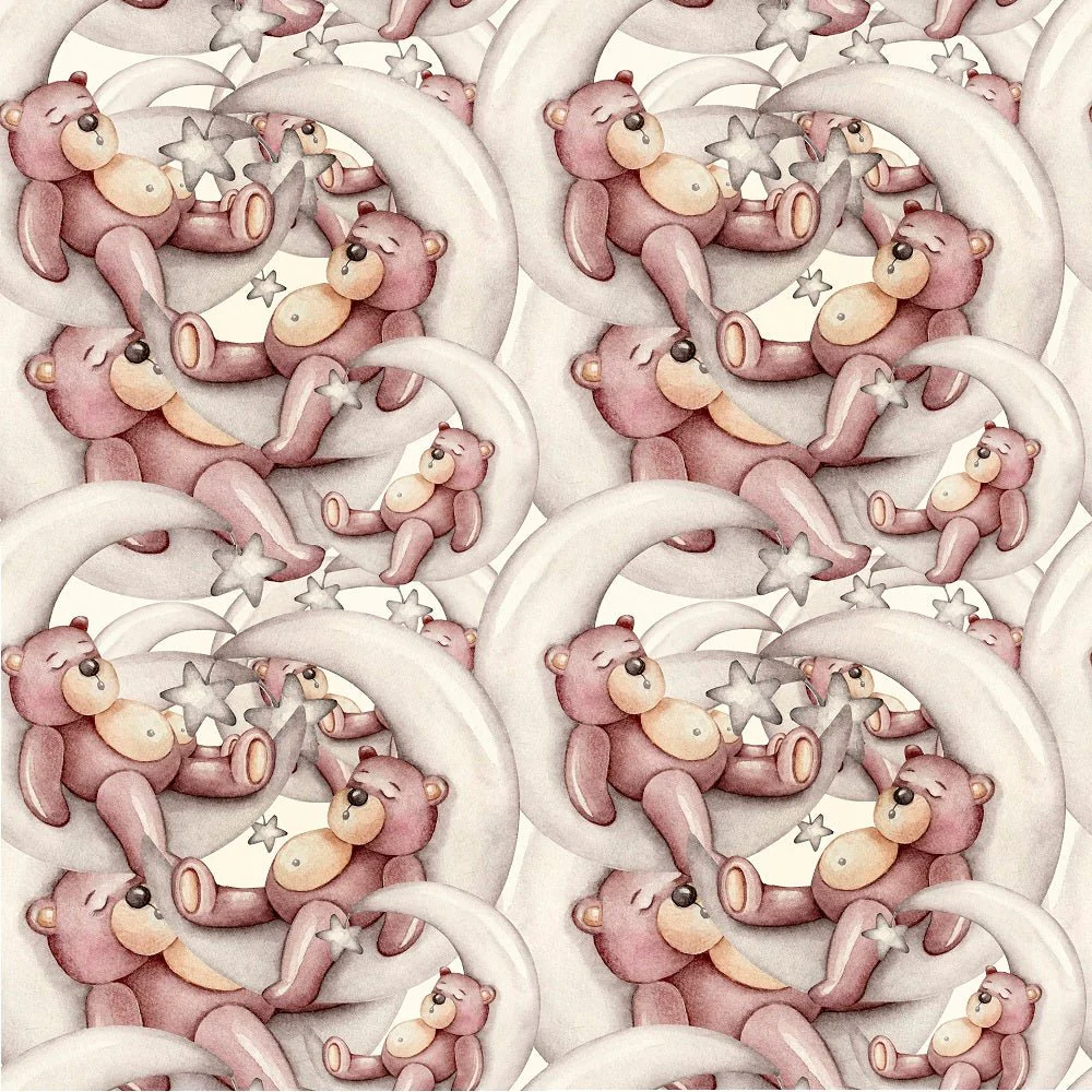 Nursery Bear Packed Fabric