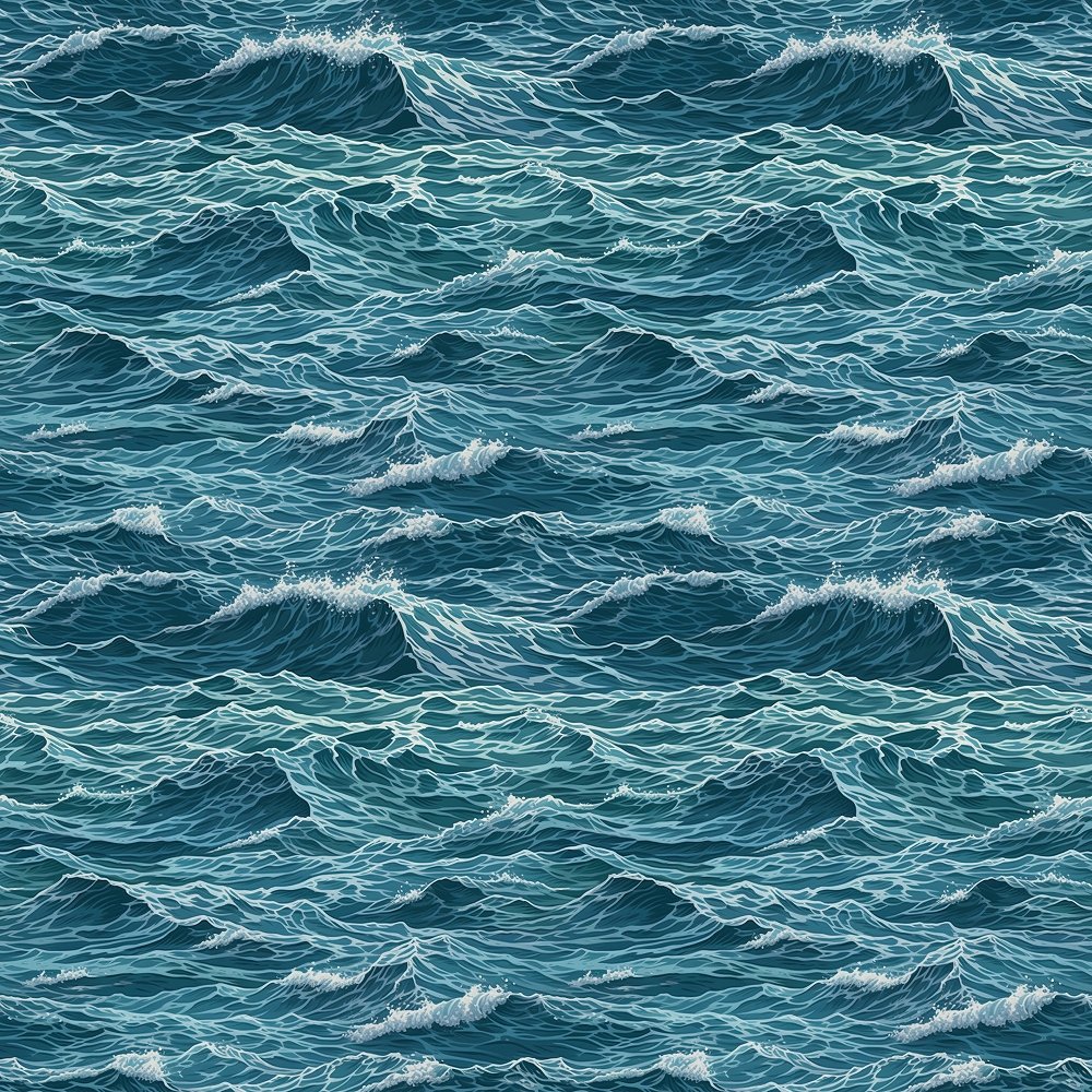 Oceanic Pattern #1 Fabric
