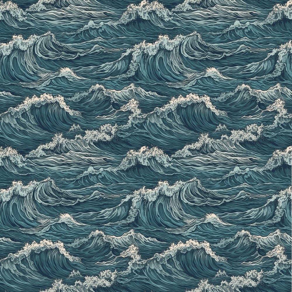 Oceanic Pattern #4 Fabric