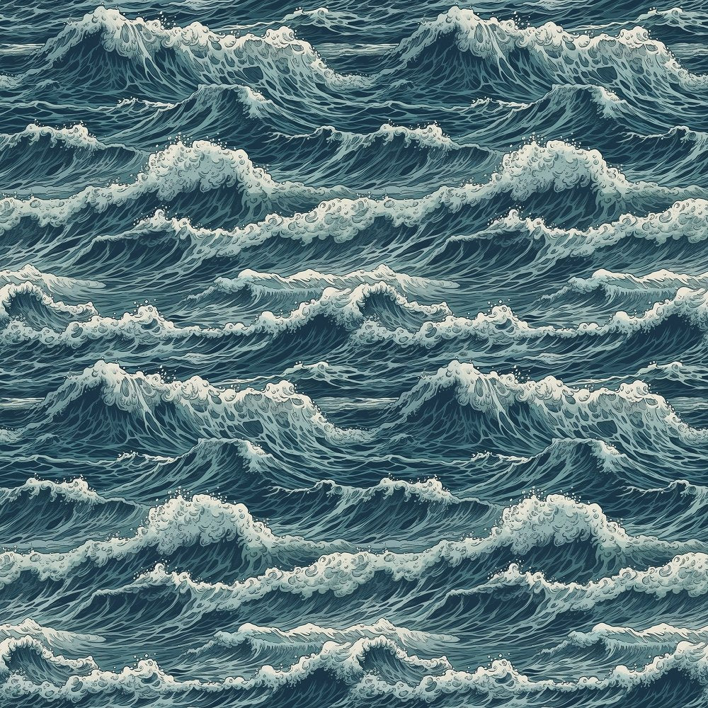 Oceanic Pattern #7 Fabric