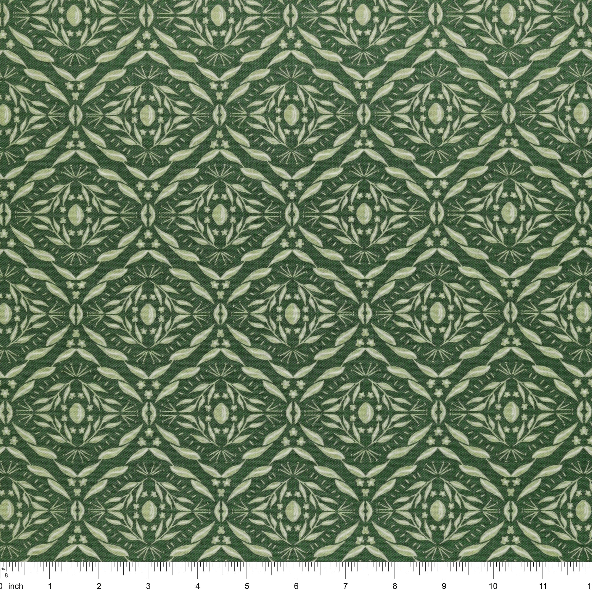 Olive Grove Fabric Collection - Damask Teal - Image 3