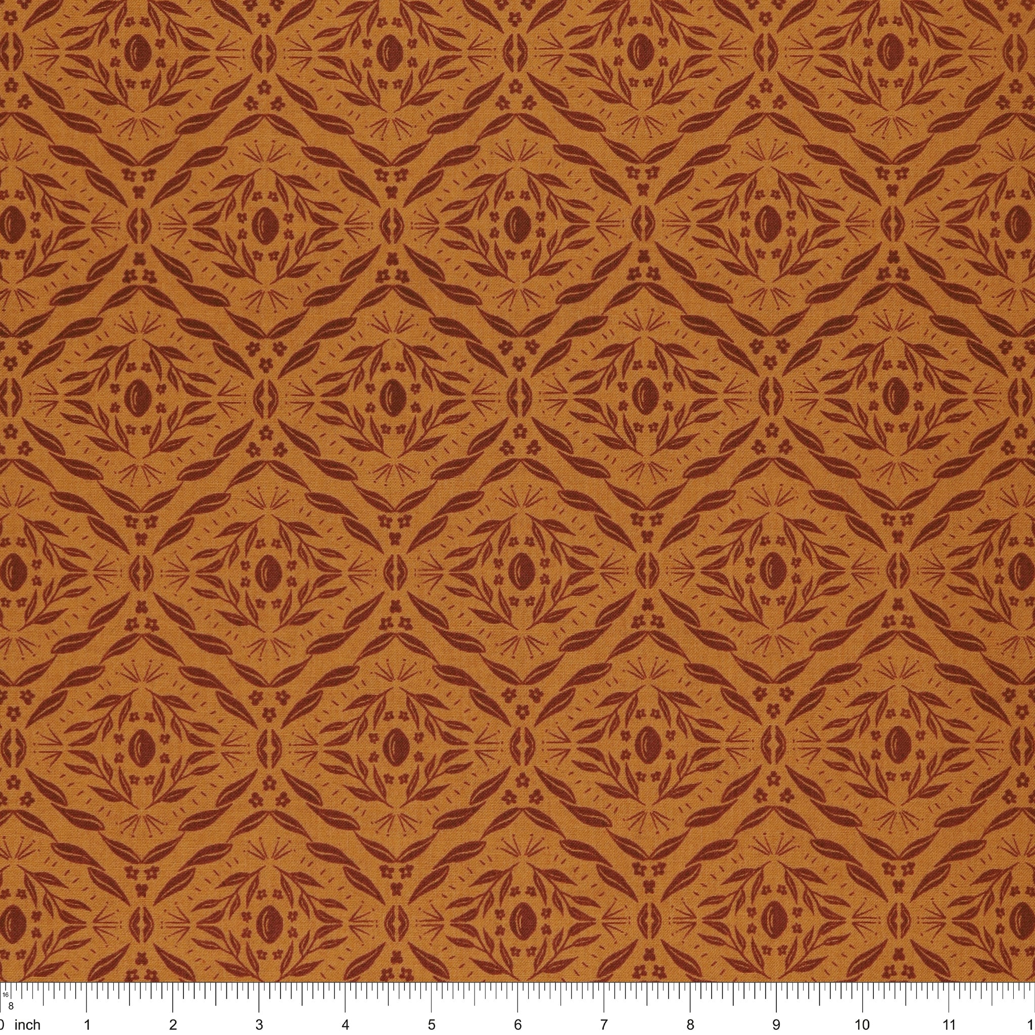 Olive Grove Fabric Collection - Damask Terracotta - Image 3