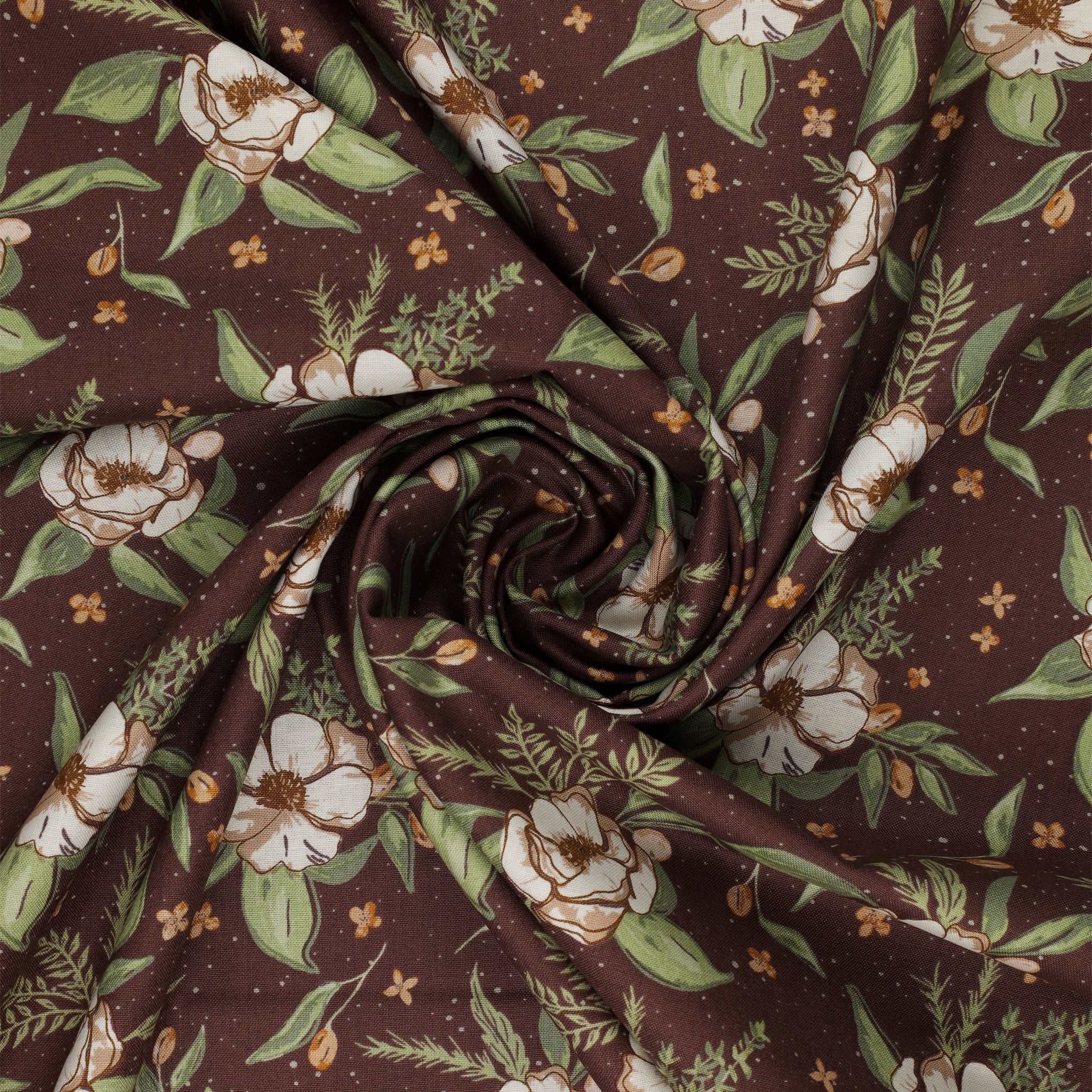 Olive Grove Fabric Collection - Floral Plum - Image 2