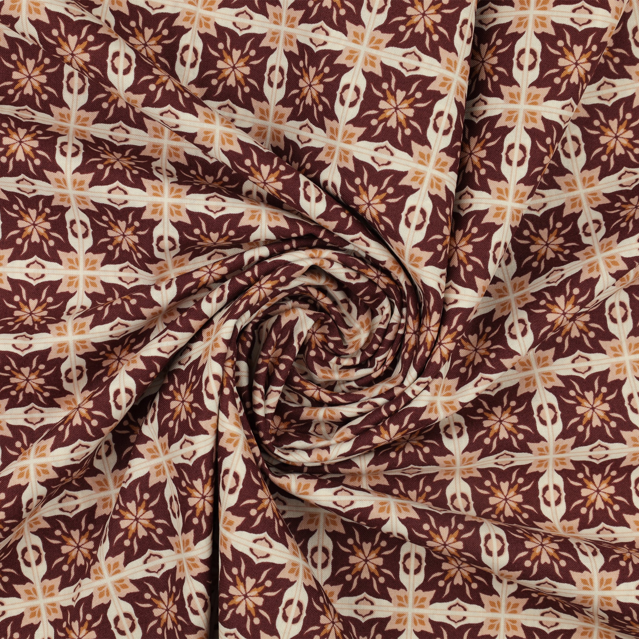 Olive Grove Fabric Collection - Mill Tiles Plum - Image 2