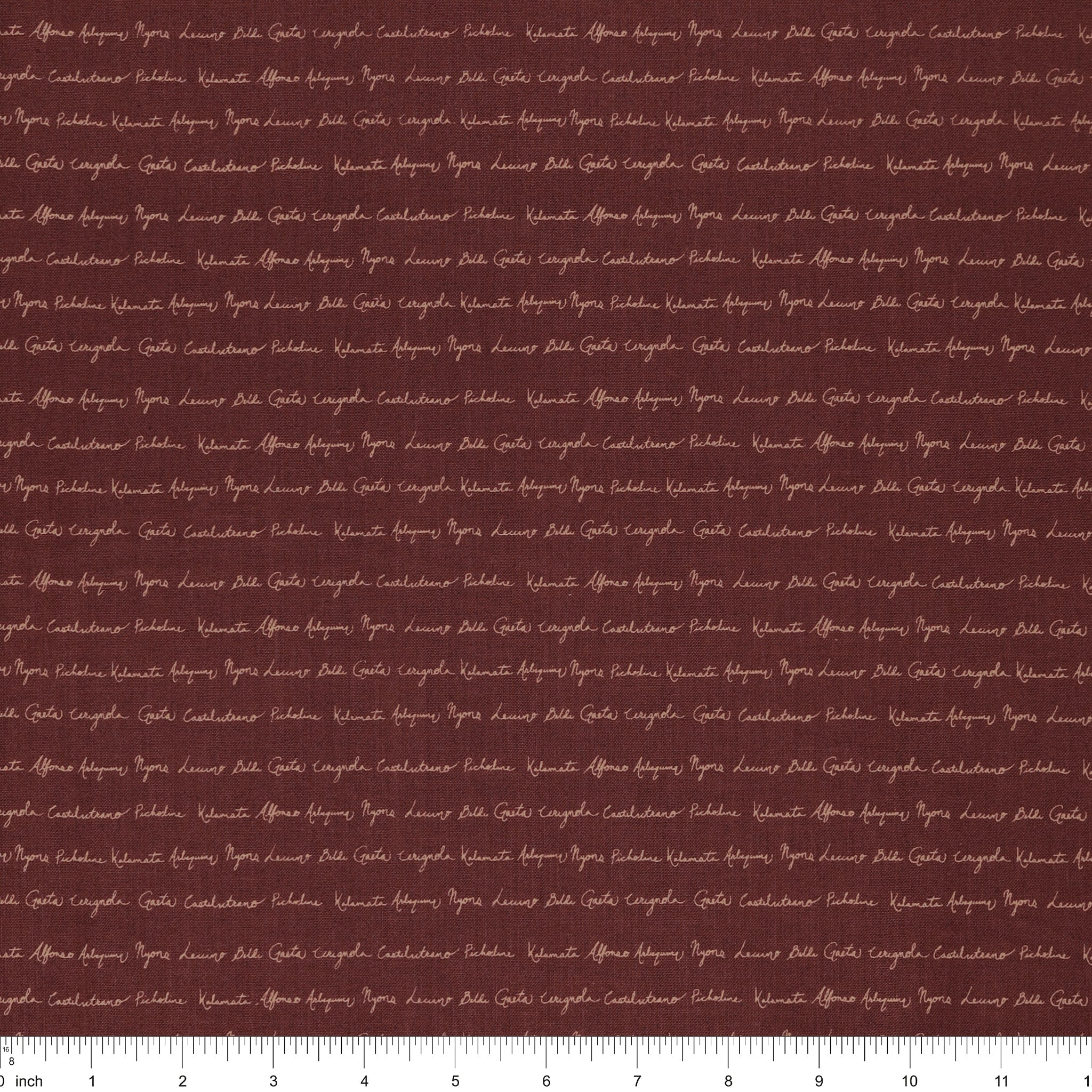 Olive Grove Fabric Collection - Script Plum - Image 3