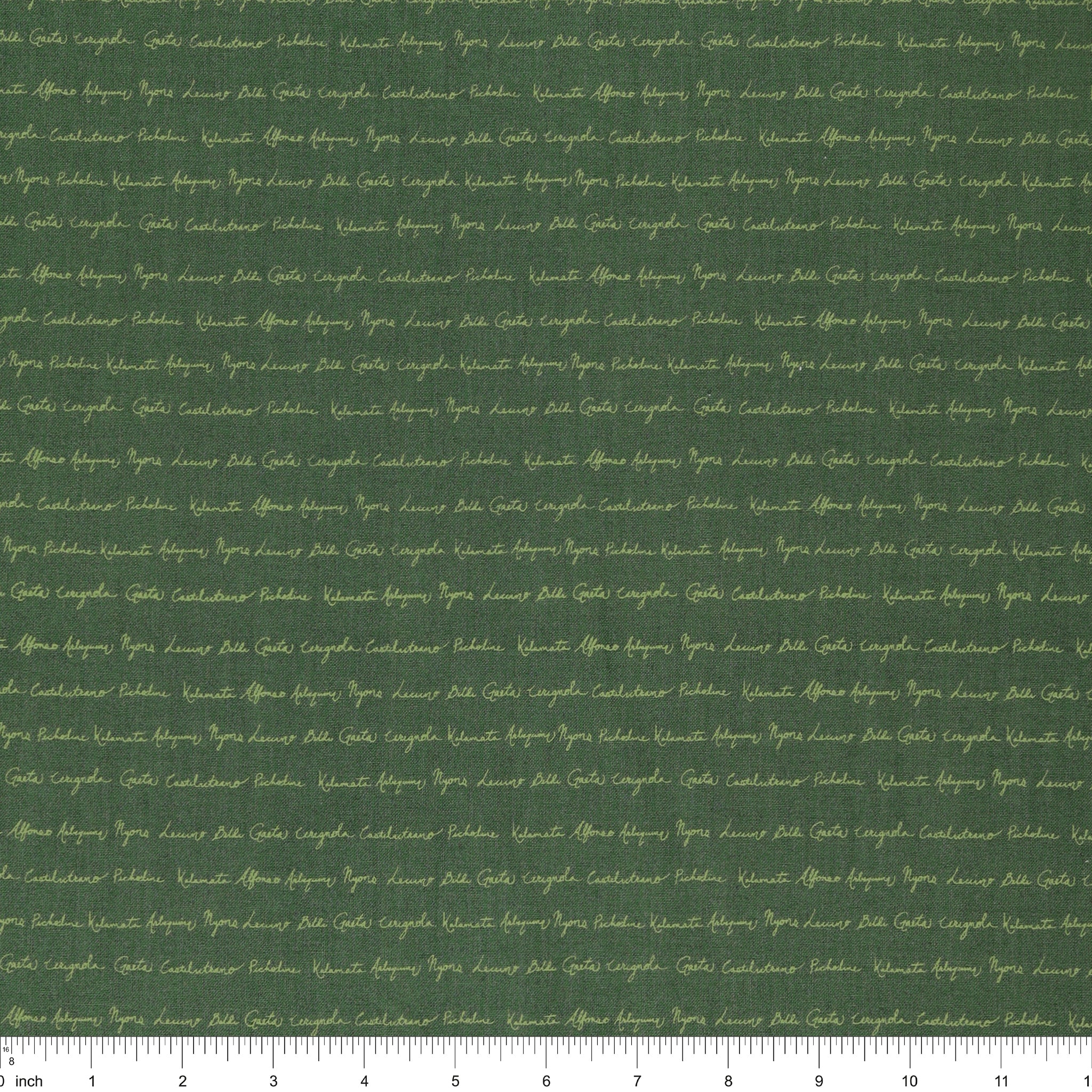 Olive Grove Fabric Collection - Script Teal - Image 3