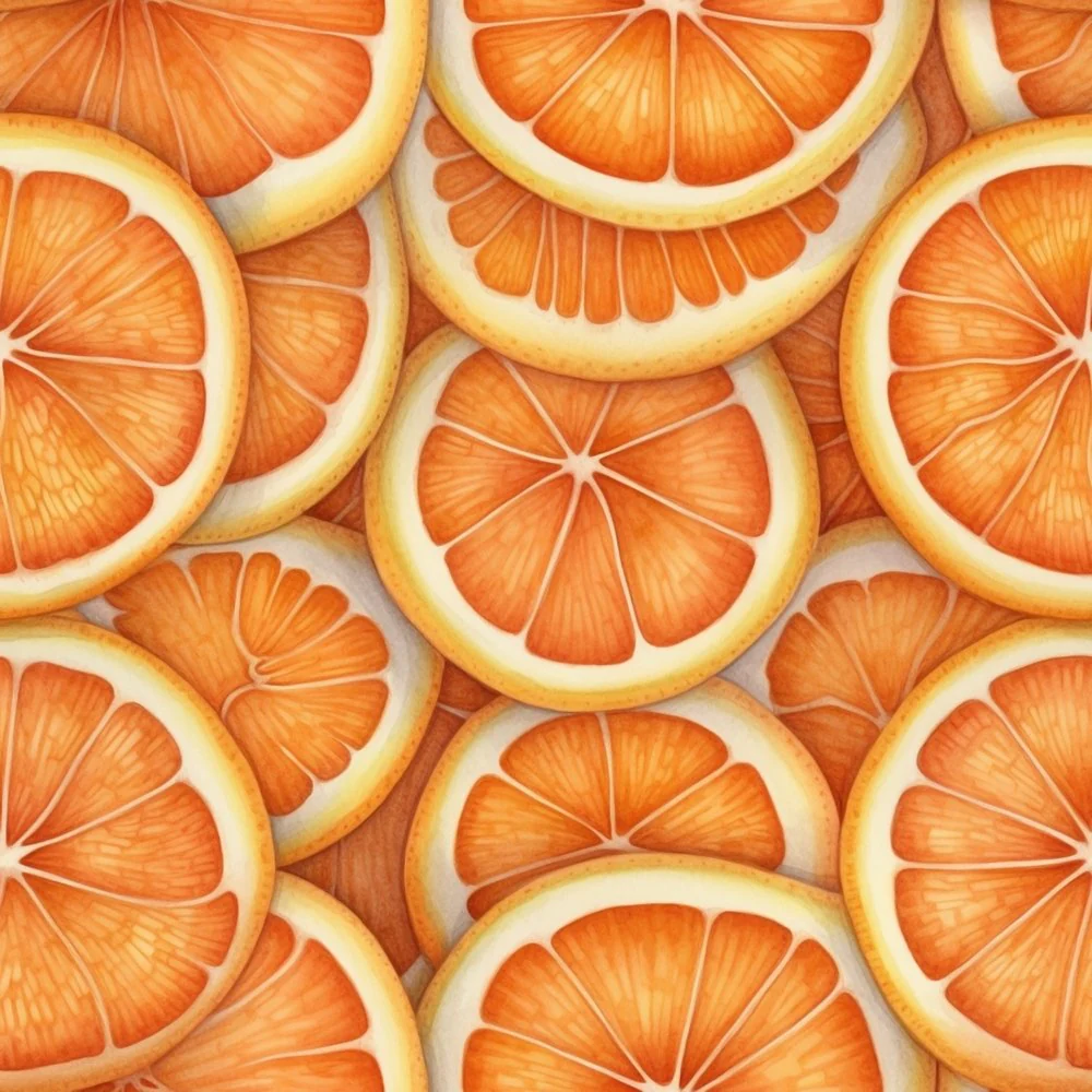 Orange Slices Fabric