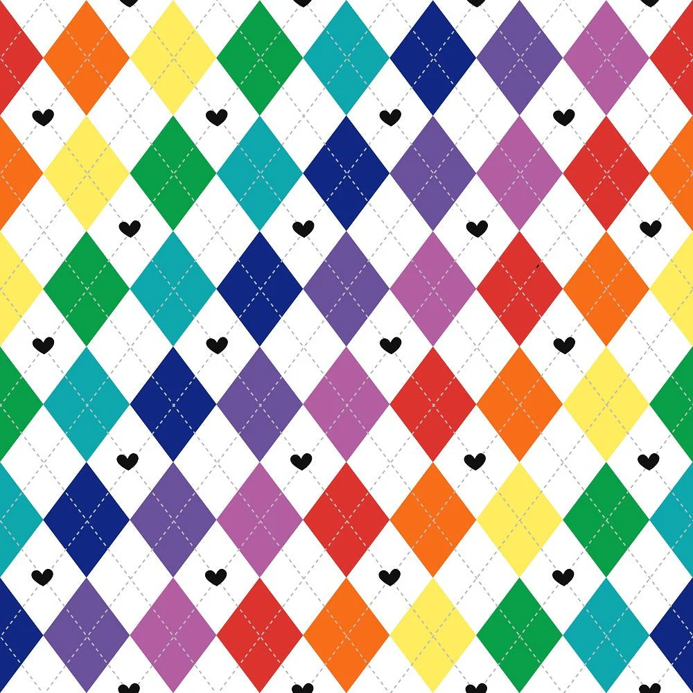Over the Rainbow Allover Fabric
