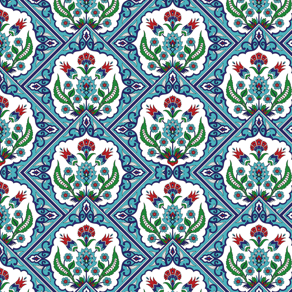 Overlapping Diamond Tile Fabric - Variation 1