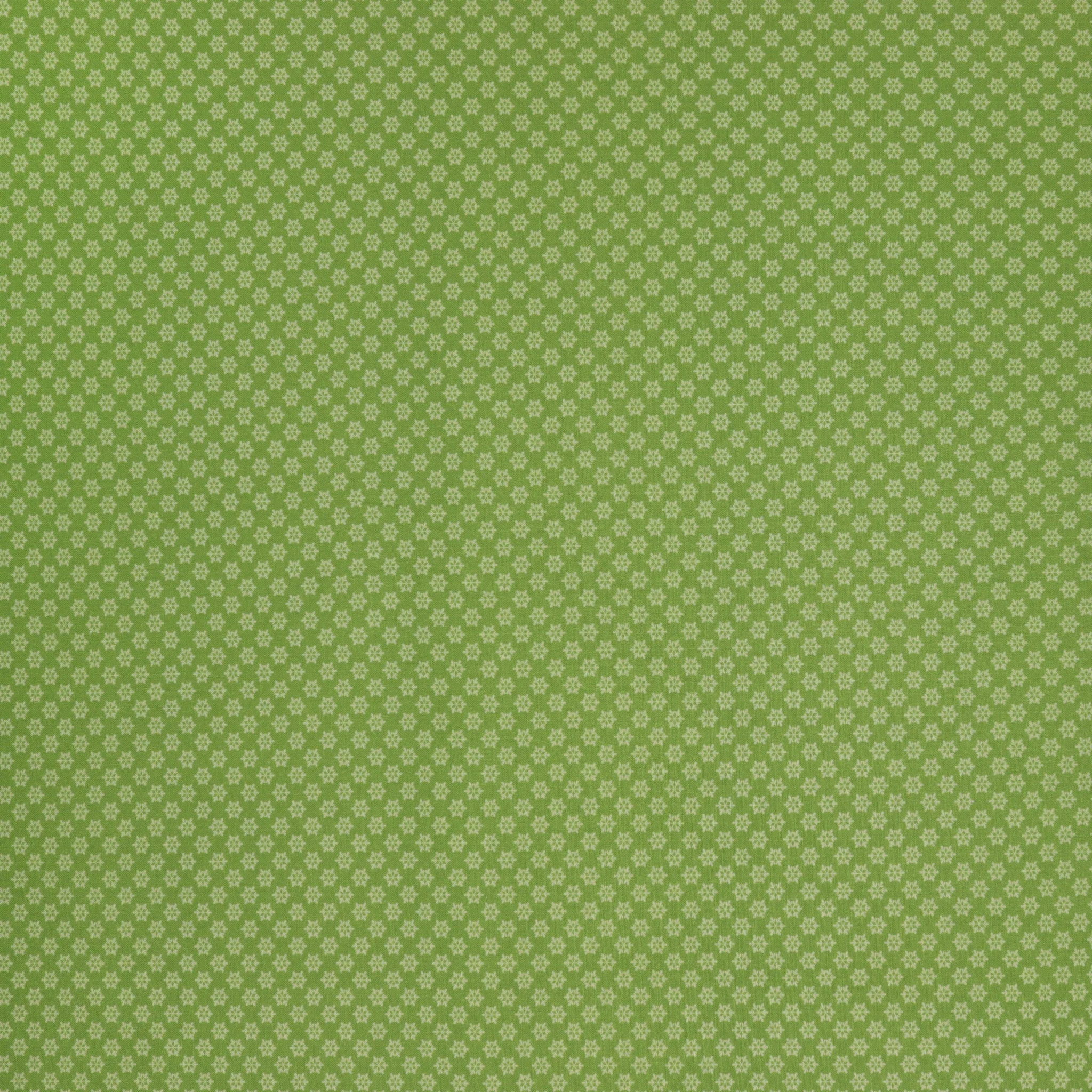 Owl Be Home For Christmas Fabric Collection - Snowflake Mini Leaf