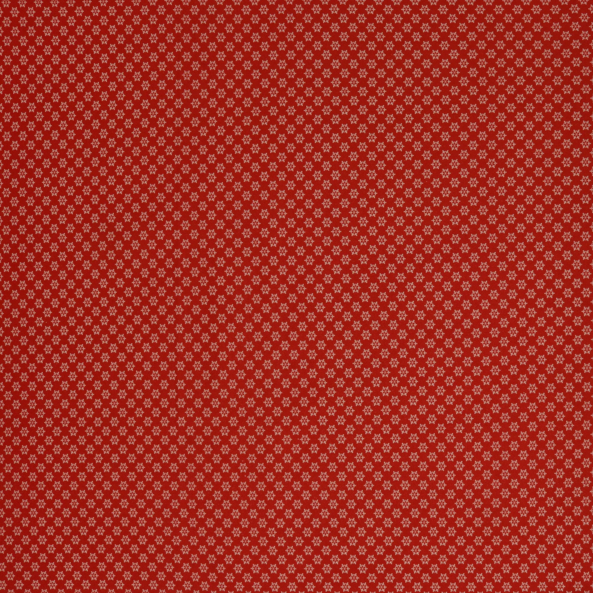 Owl Be Home For Christmas Fabric Collection - Snowflake Mini Red