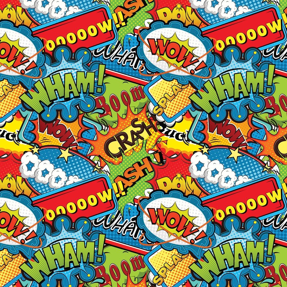 Packed Comic Speech Bubbles Fabric