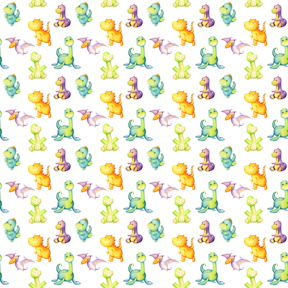 Packed Dinosaurs Fabric - Multi
